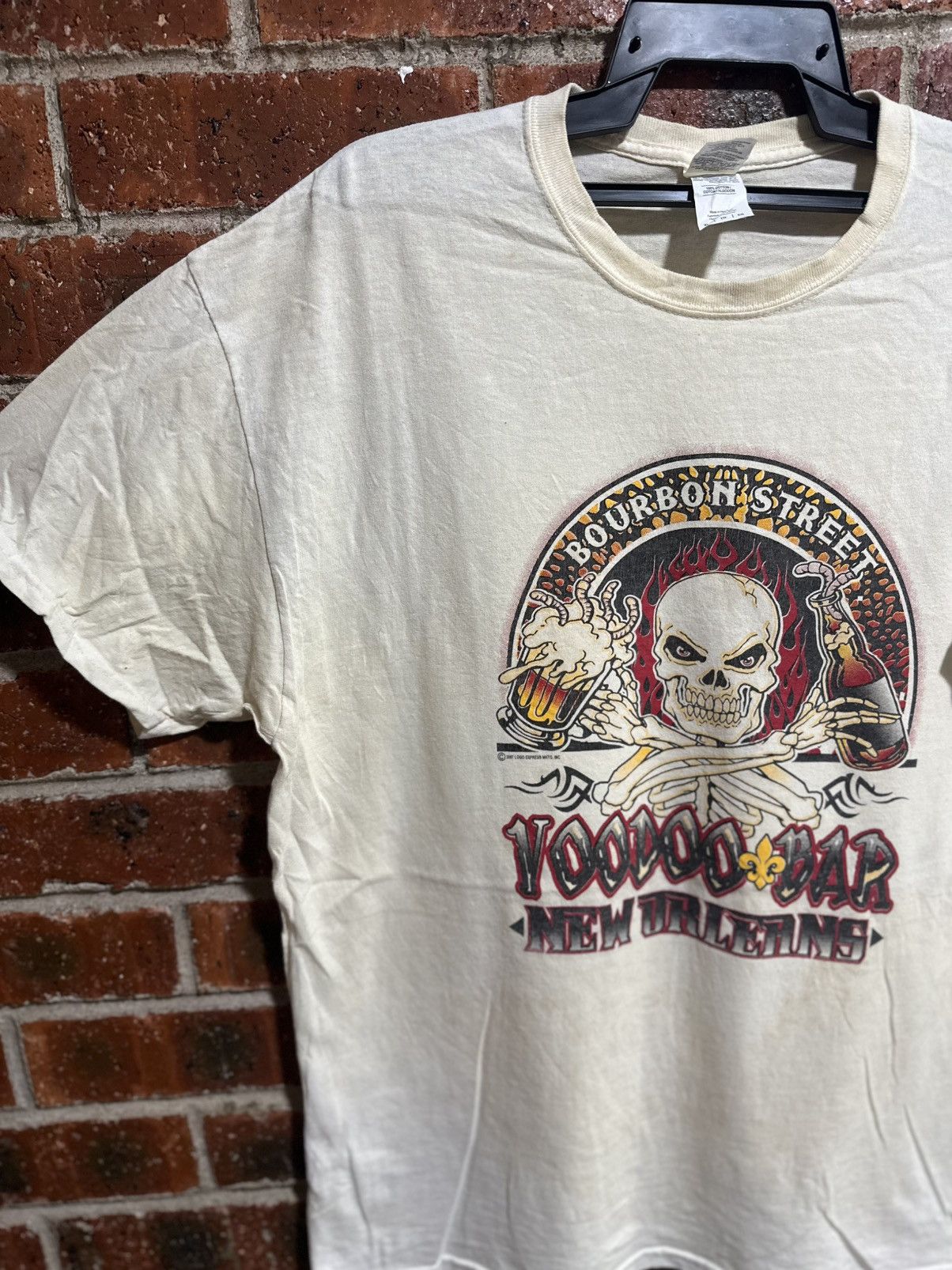 Sears Thrashed Vintage Voodoo Bar New Orleans Faded Tee Size US XL / EU 56 / 4 - 8 Thumbnail