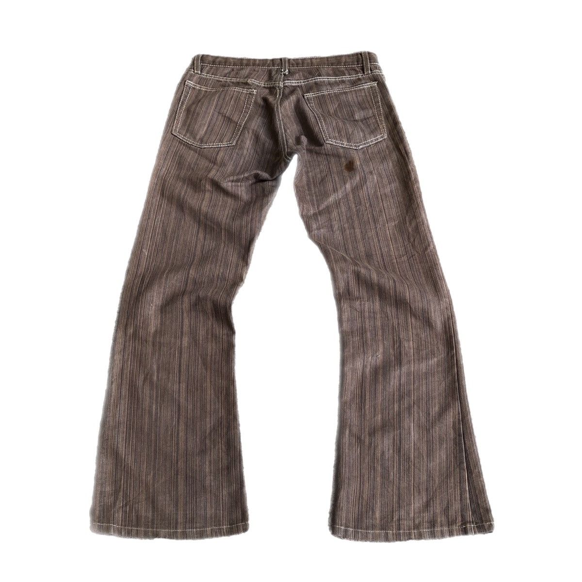 Japanese Brand Edge rupert flared striped bootcut jeans Size US 30 / EU 46 - 1 Thumbnail