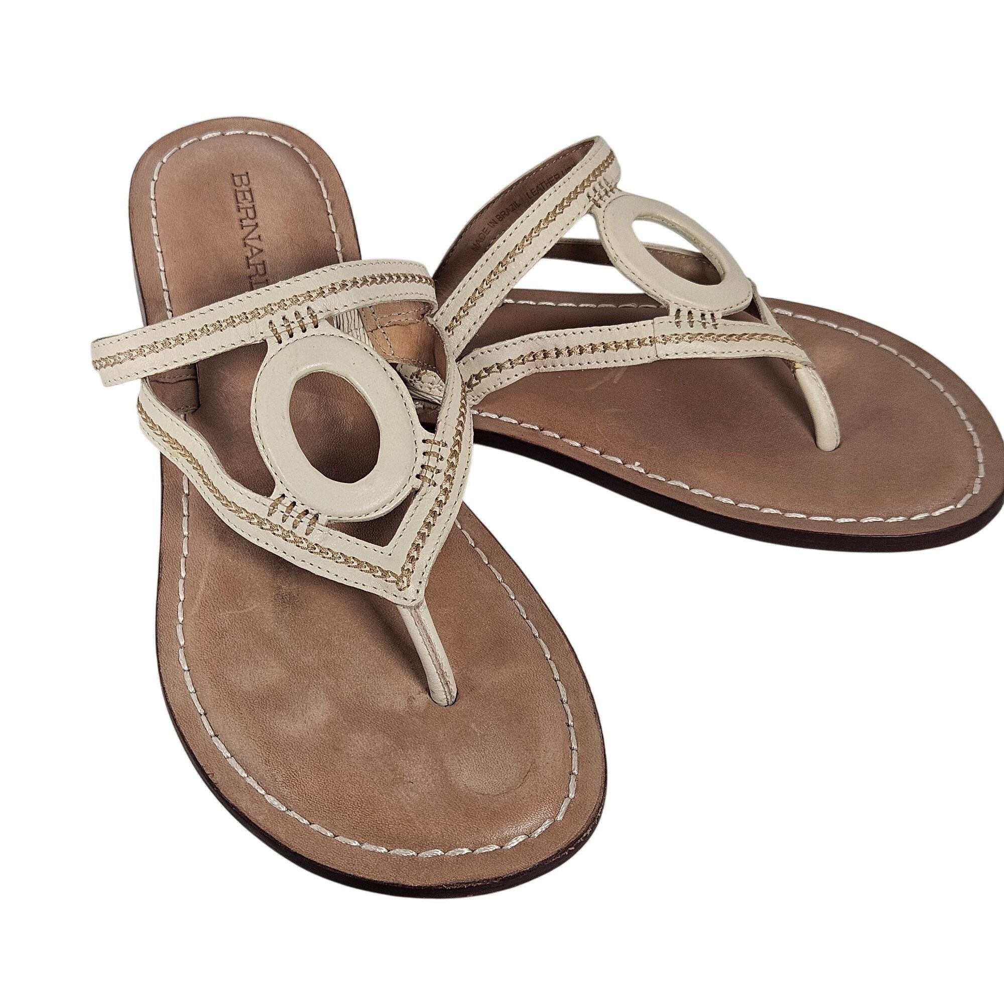 Other Bernardo Beige Women Sandals 7.5M Minimalist Resort Boho Coa Size US 7.5 / IT 37.5 - 7 Thumbnail