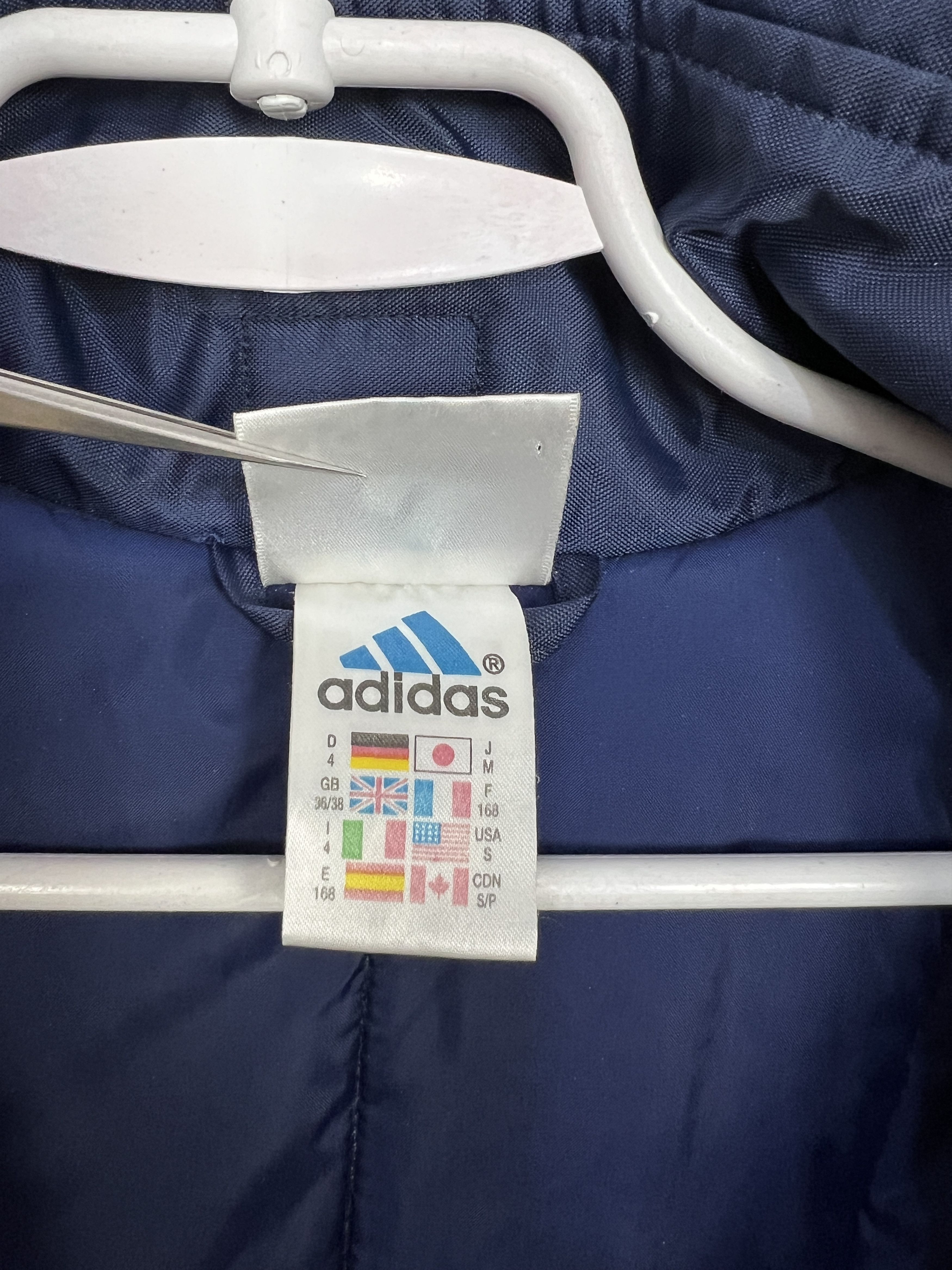 Adidas Vintage 90's Adidas Real Madrid Football Blue Bomber Jacket Size US S / EU 44-46 / 1 - 14 Thumbnail