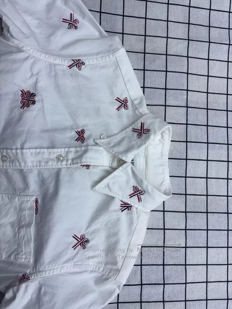 Thom Browne Thom Browne Butterfly knot embroidered white long-sleeved Size US XS / EU 42 / 0 - 3 Thumbnail