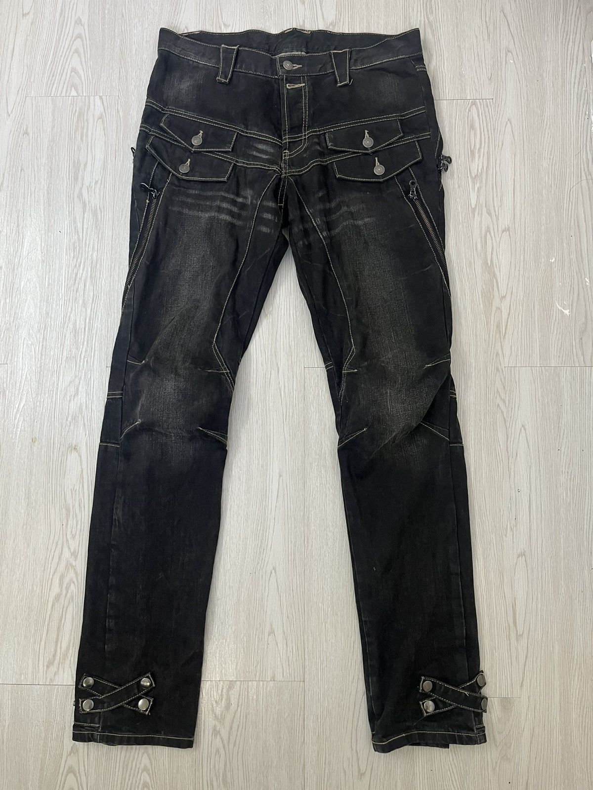 Japanese Brand × PPFM Vintage PPFM Multizipper Bondage punk ‘like undercover’Jeans Size US 34 / EU 50 - 1 Thumbnail