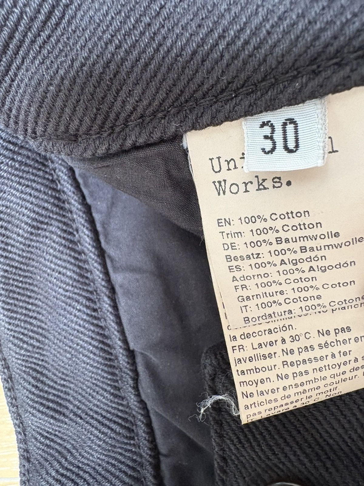 Universal Works Universal Works Military Chino 30 Black Twill Size US 30 / EU 46 - 6 Thumbnail
