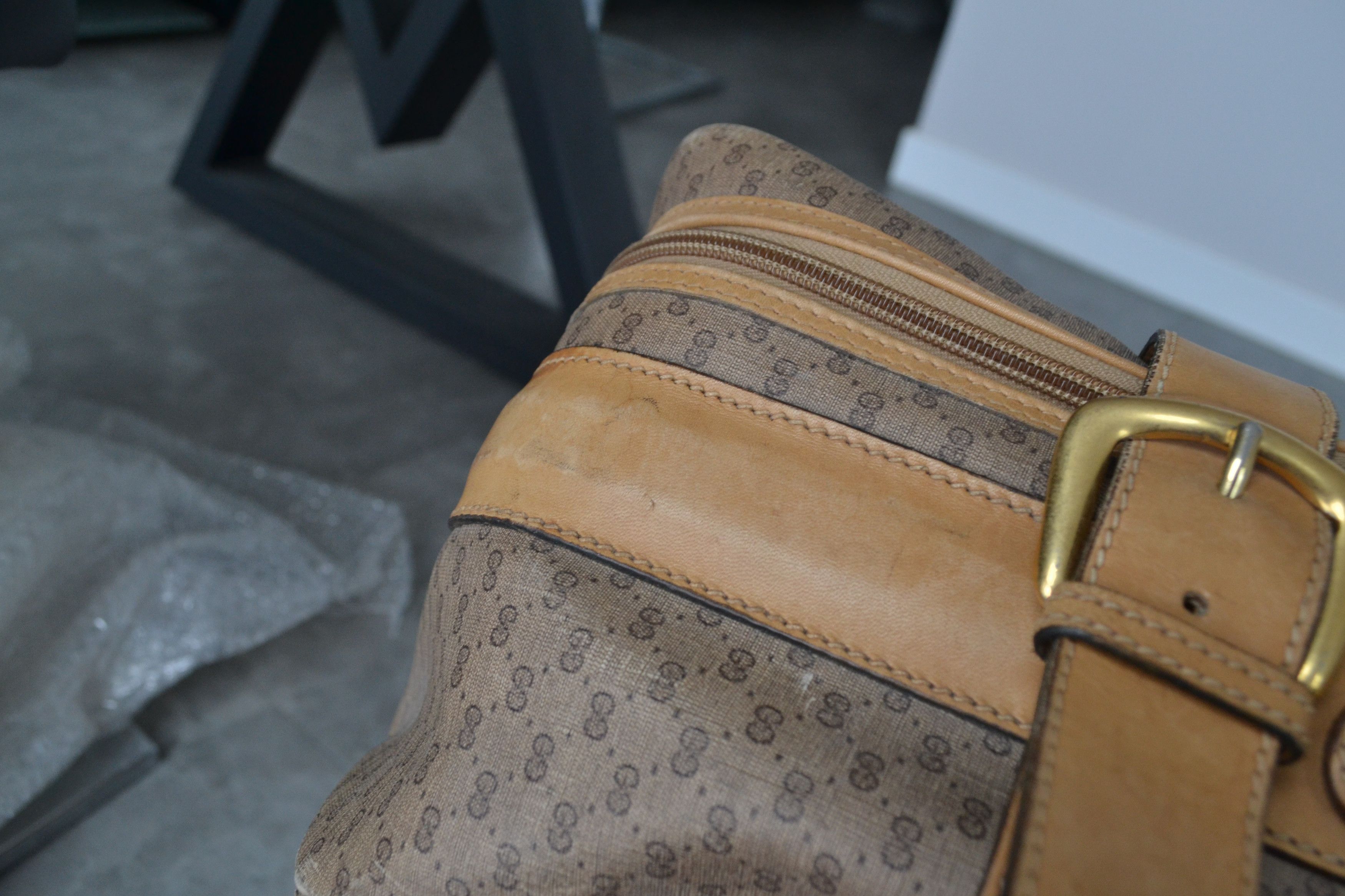 Gucci GUCCI Luggage Bag Monogram GG Logo Suitcase Brown Leather Size ONE SIZE - 21 Thumbnail