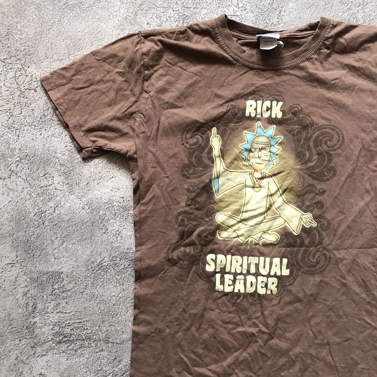 Vintage Vintage Y2K Sun Faded Graphic Tee Spiritual Leader Streetwea Size US L / EU 52-54 / 3 - 2 Thumbnail