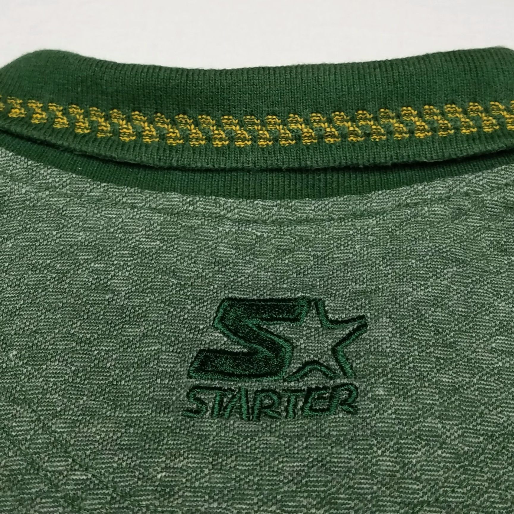 Starter VINTAGE Green Bay Packers Starter Polo Shirt Adult Medium Green 100% Cotton NFL Pro Line Mens Size US M / EU 48-50 / 2 - 6 Thumbnail