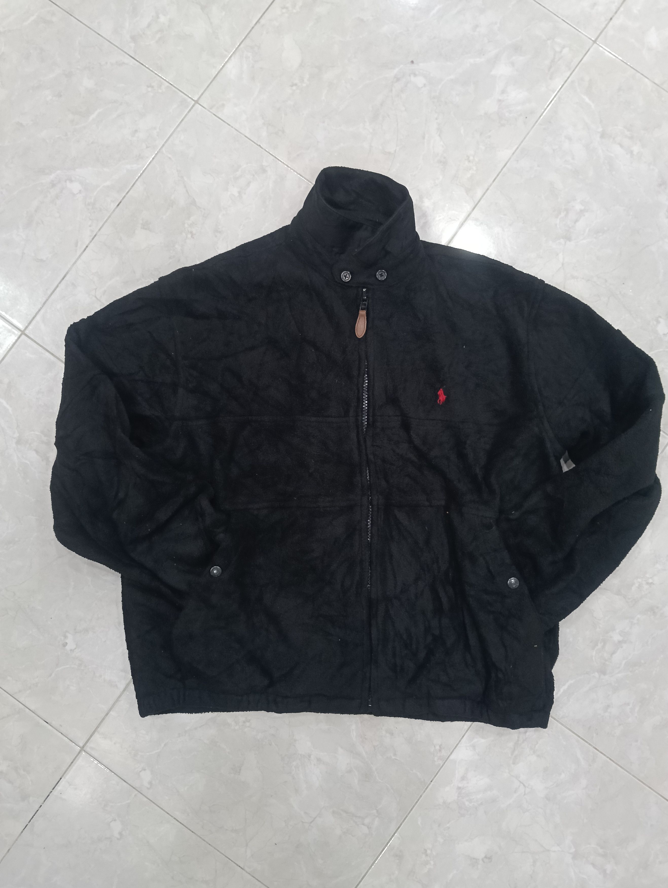Polo Ralph Lauren Vintage Polo Ralph Lauren Bomber Fleece Jacket Size US XL / EU 56 / 4 - 2 Thumbnail