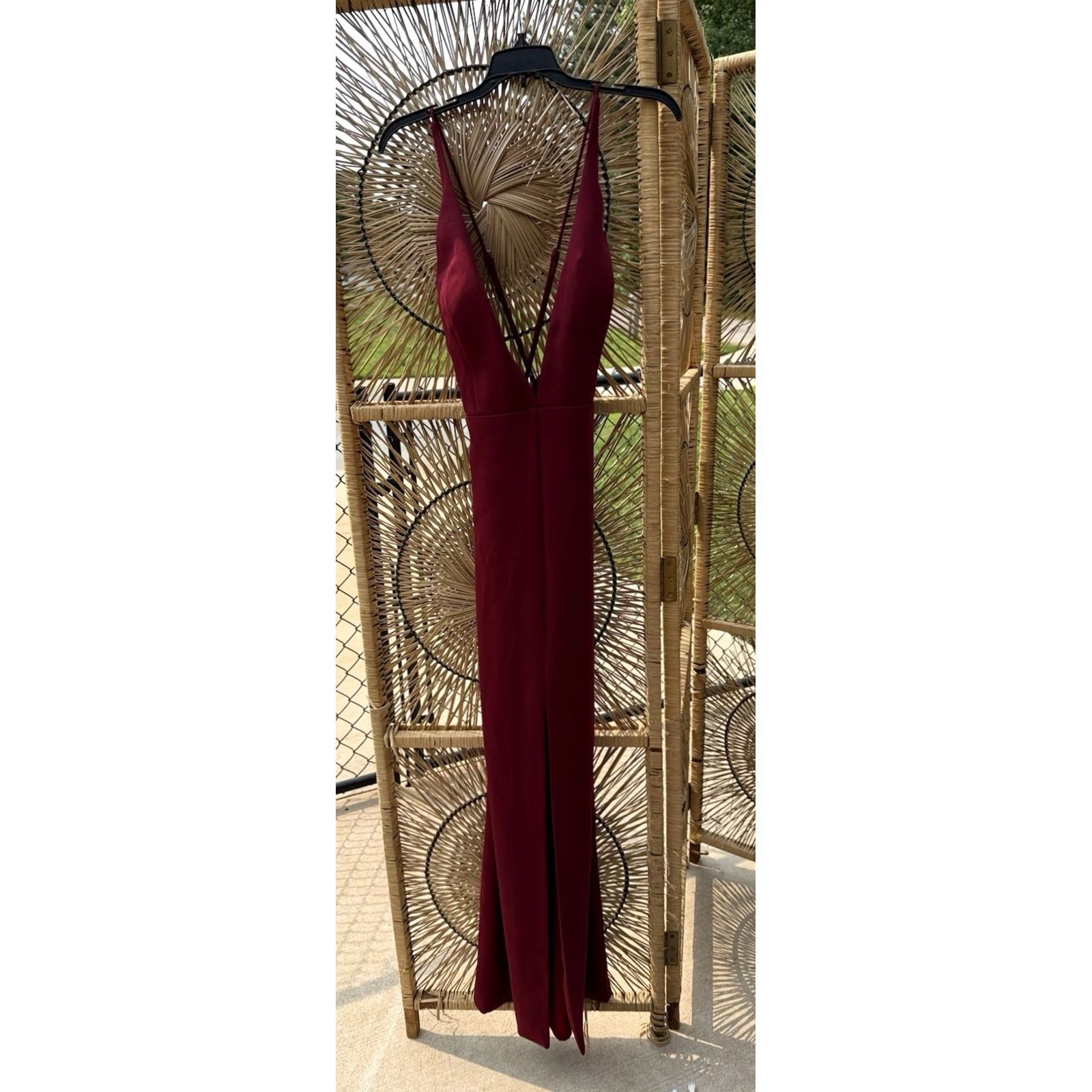 Vintage Lovers + Friends Pinot Noir Long Evening Gown Red A-Line Ball Maxi Large New With Tags Women Dress Party/Cocktail Size L / US 10 / IT 46 - 6 Thumbnail