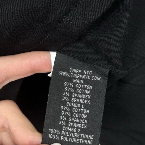 Tripp NYC Tripp NYC Women's M Black Pleated Overall Mini Dress Punk Go Size M / US 6-8 / IT 42-44 - 11 Thumbnail