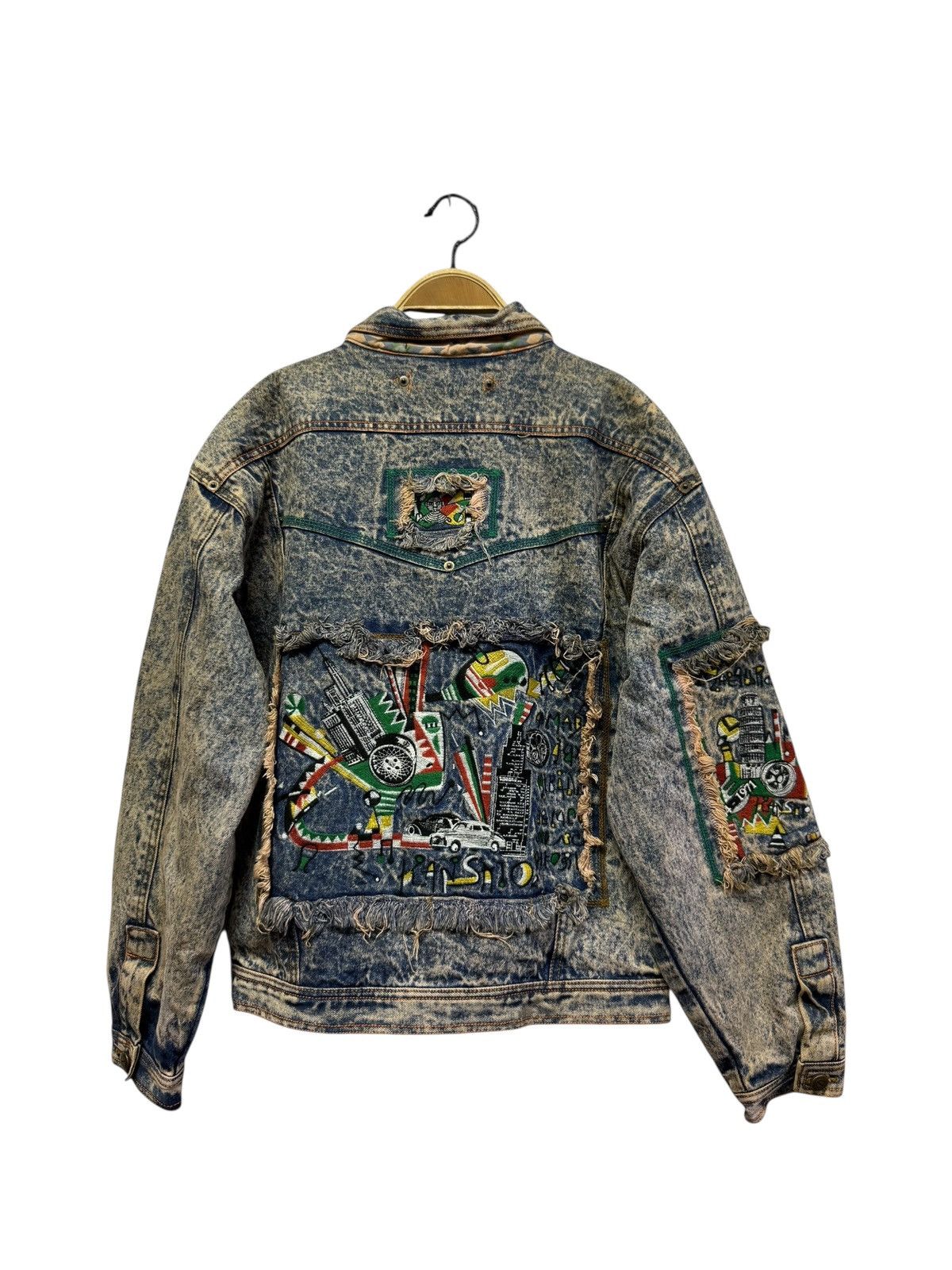 Kansai Yamamoto Vintage 80s Kansai 02 Denim Jacket Size US L / EU 52-54 / 3 - 8 Thumbnail
