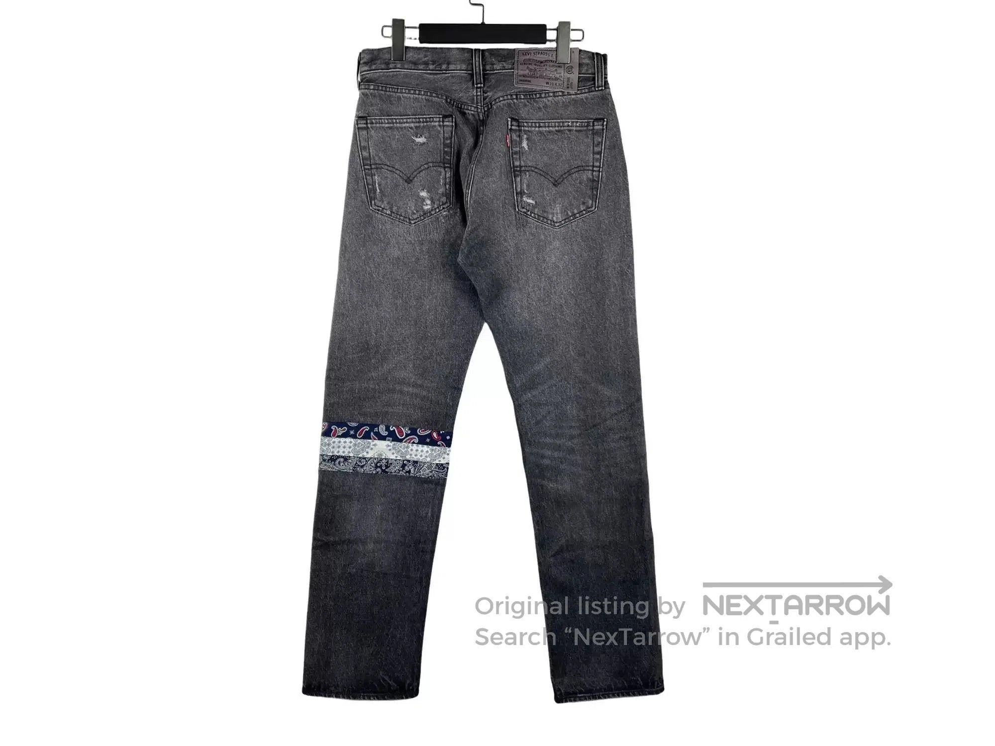 Levi's Levi's x CLOT 501 Black Distressed Jeans. Size US 30 / EU 46 - 2 Thumbnail