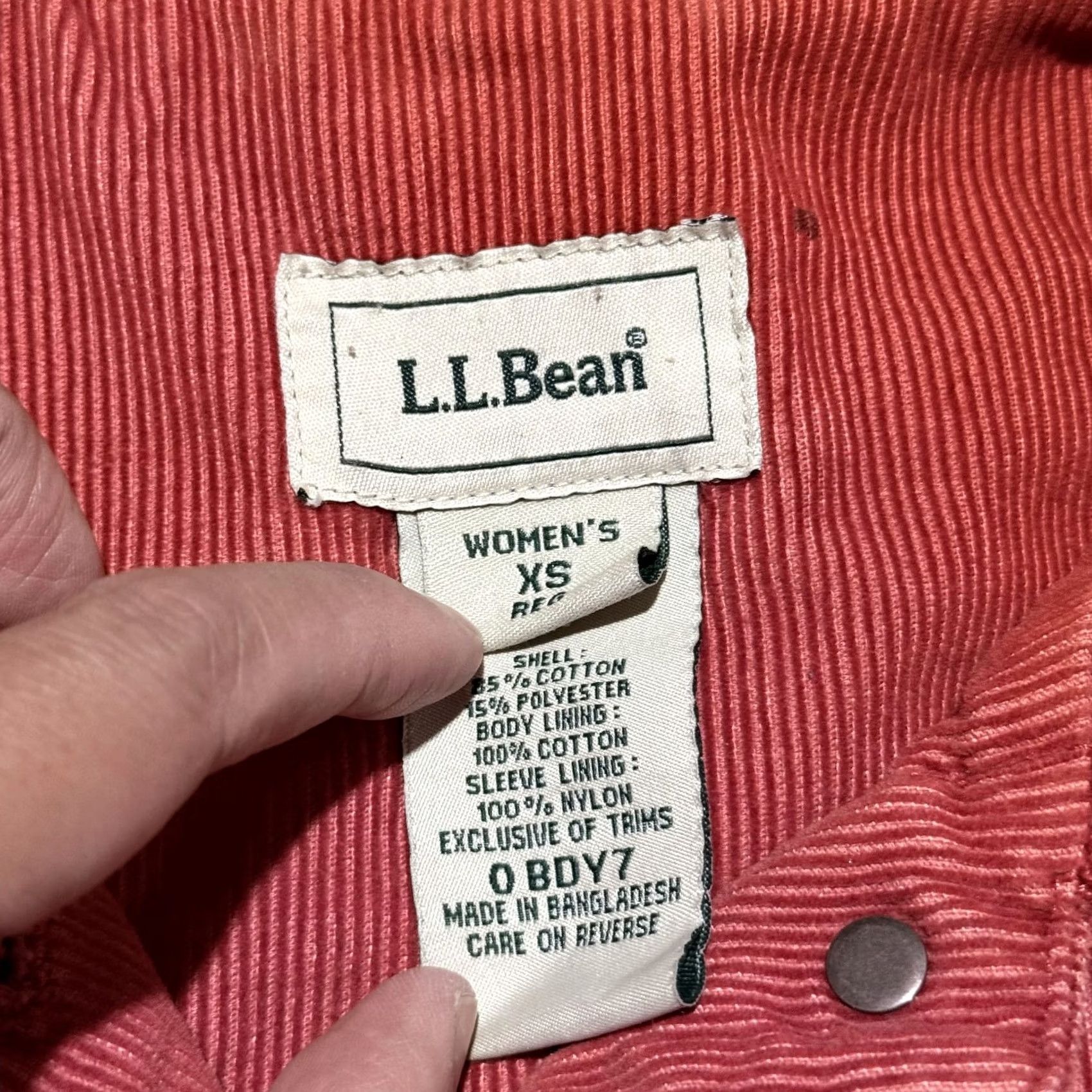 Vintage VINTAGE L.L.Bean Jacket Women Corduroy Trucker XS Brown Lined Long Sleeve Cotton Rust Red XS Ladies Mens Women Size XS / US 0-2 / IT 36-38 - 7 Thumbnail