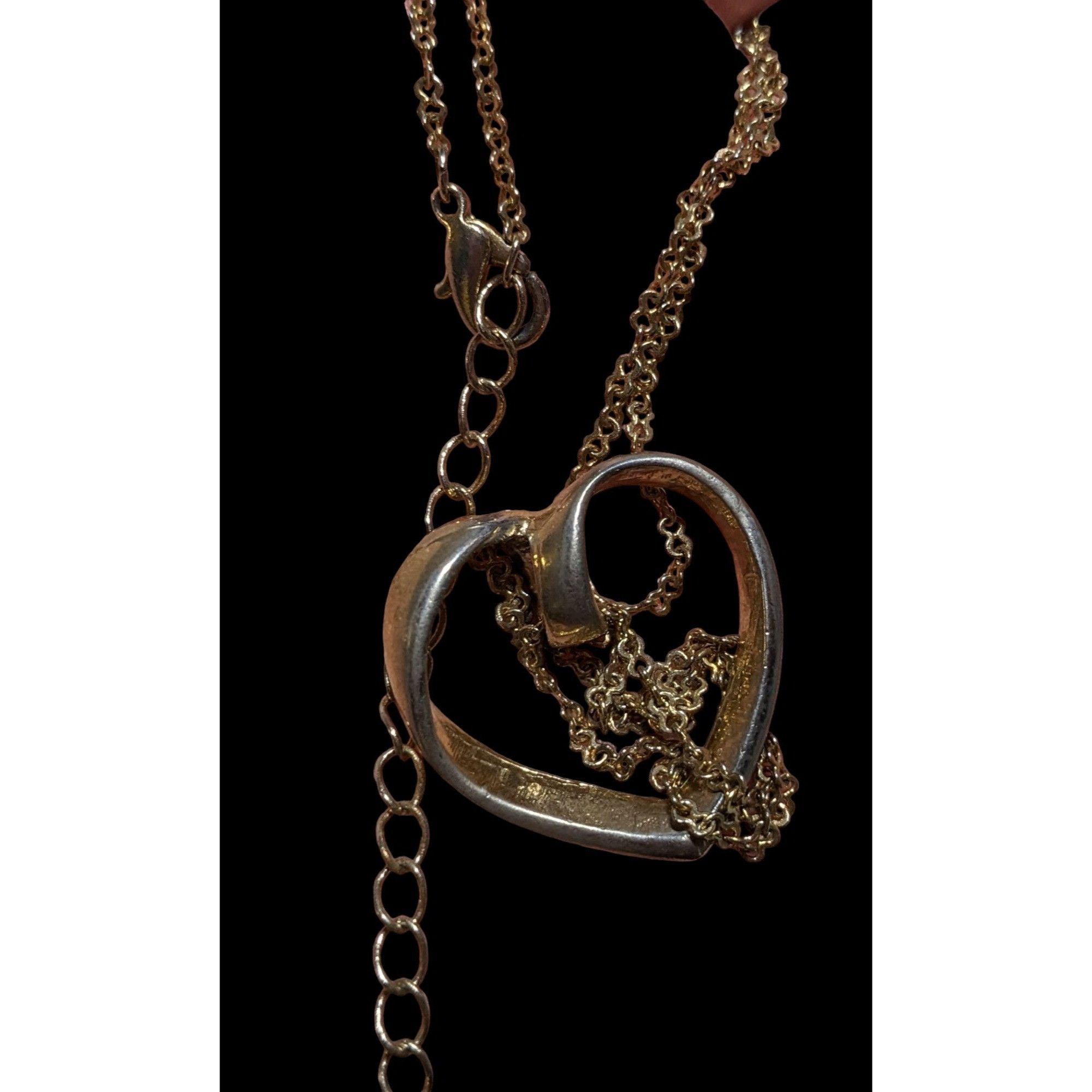 Other Open Heart-Shaped Rhinestone Pendant Necklace Size ONE SIZE - 11 Thumbnail