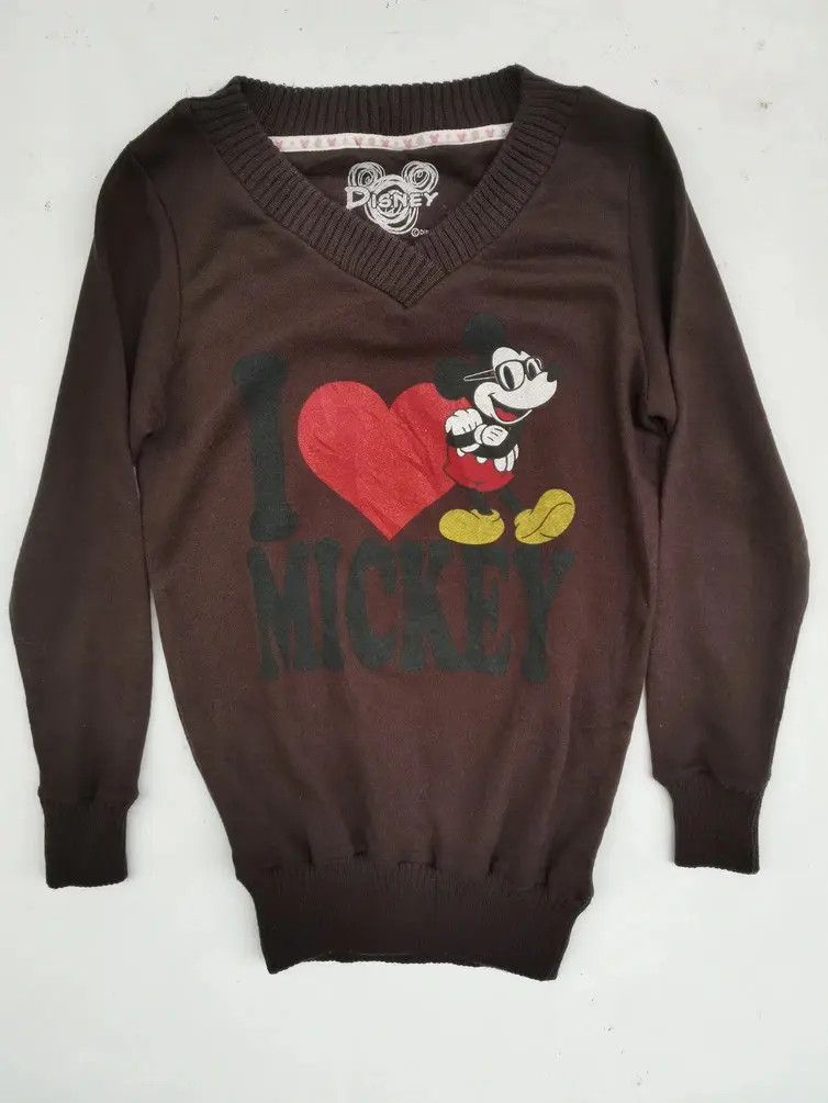 Disney × Mickey Mouse Disney I love Mickey Big Logo Sweatshirt Size US M / EU 48-50 / 2 - 1 Thumbnail