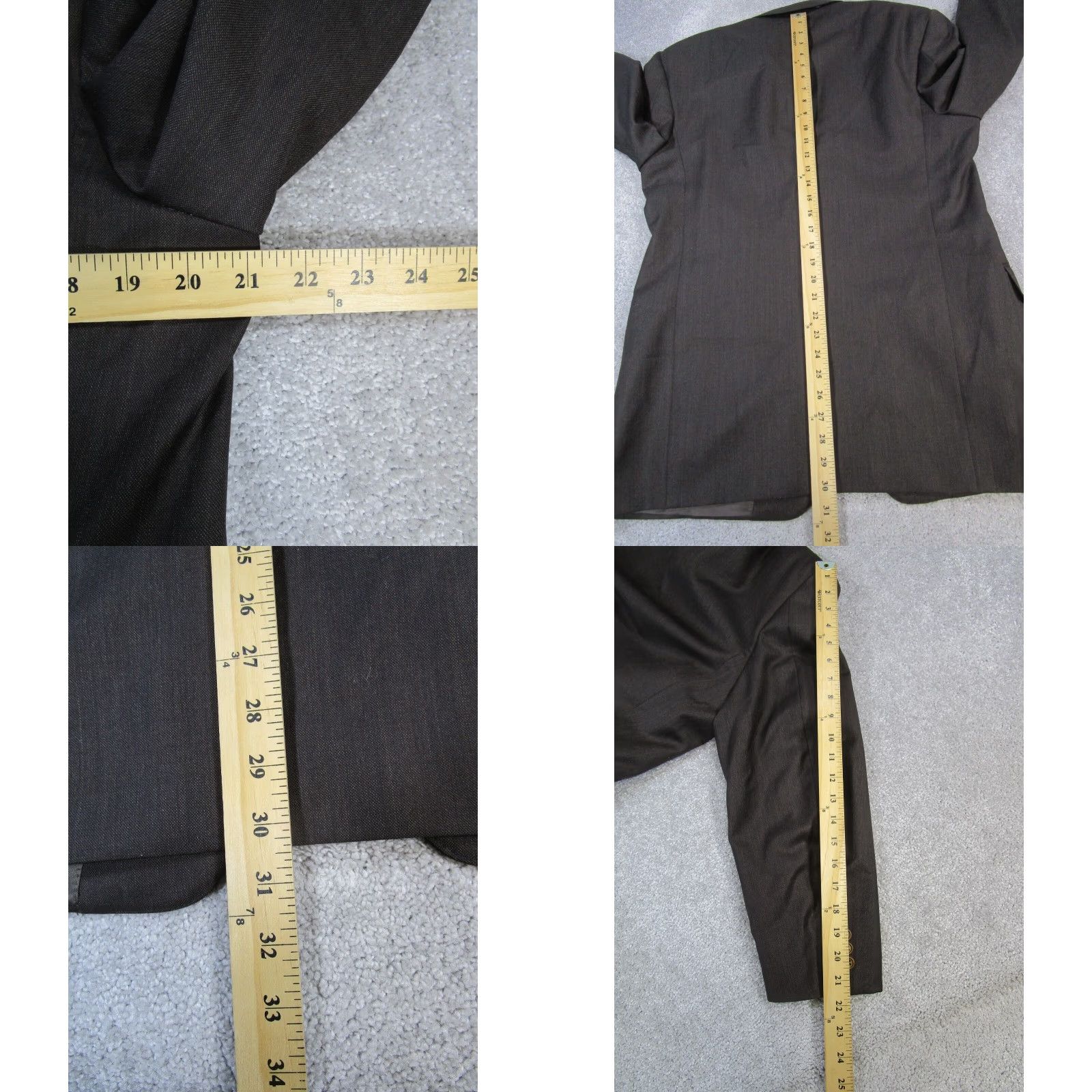 Canali Canali Blazer Mens 42 Brown Wool 2 Piece Regular Coat Sports Shirt? Size 42R - 8 Thumbnail