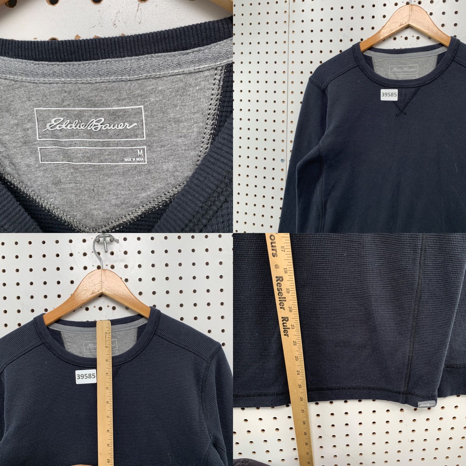Eddie Bauer VINTAGE Eddie Bauer Theral Shirt Mens Medium Navy Long Sleeve Shirt Mens Medium Blue Thermal Size US M / EU 48-50 / 2 - 8 Thumbnail