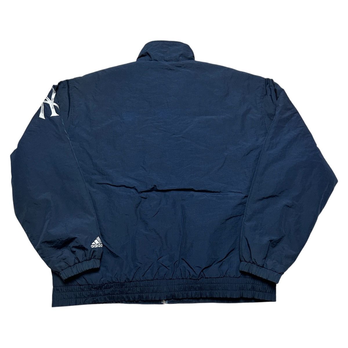 Adidas × MLB × New York Yankees Vintage adidas Bomber Jacket Emroidered Yankeeslogo Blue Zip Size US XXL / EU 58 / 5 - 2 Thumbnail