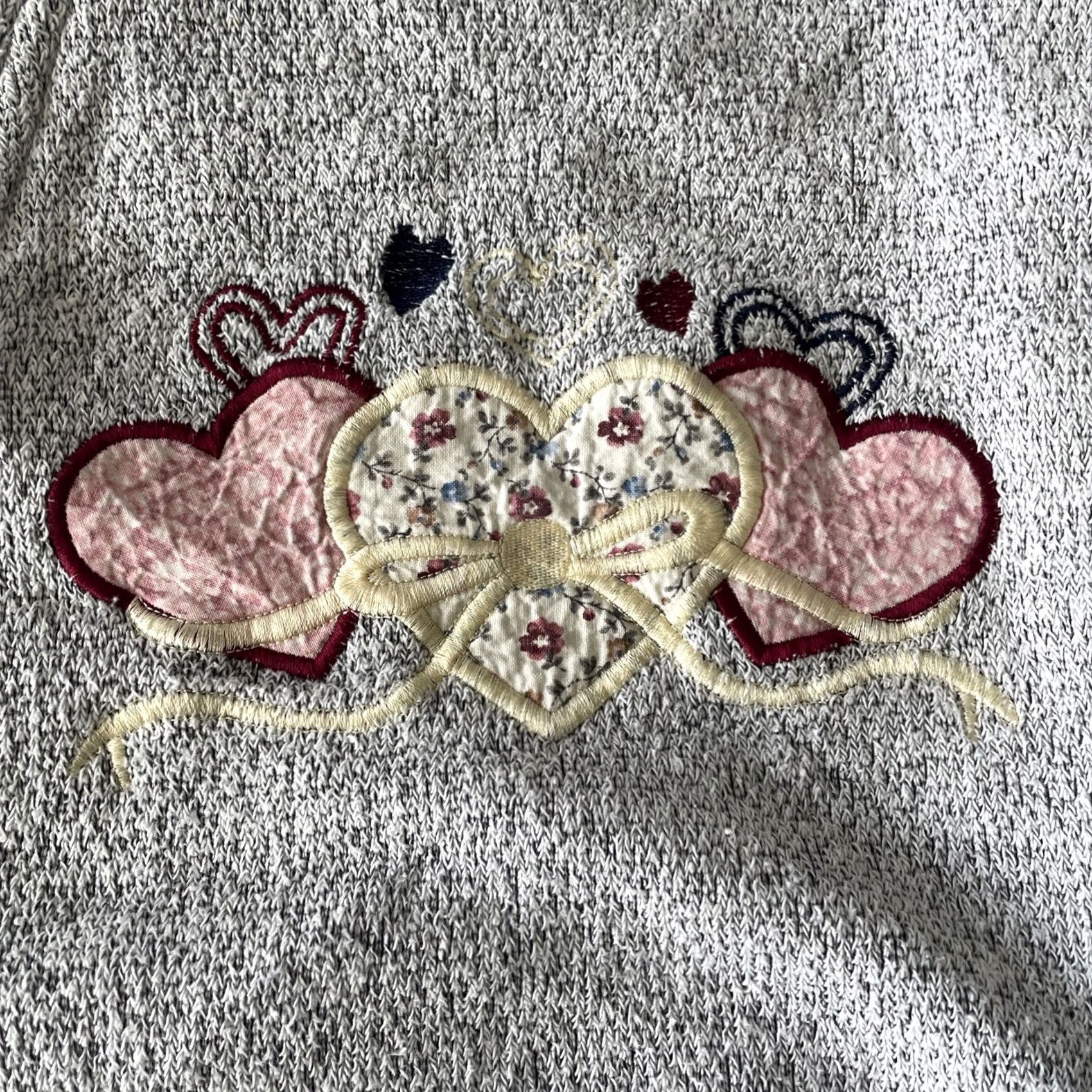 Vintage VINTAGE Cardigan Sweater 2XL Gray Embroidered Women's Aces USA Terry Knit Long Sleeve Regular Fit Size XXL / US 16-18 / IT 52-54 - 5 Thumbnail