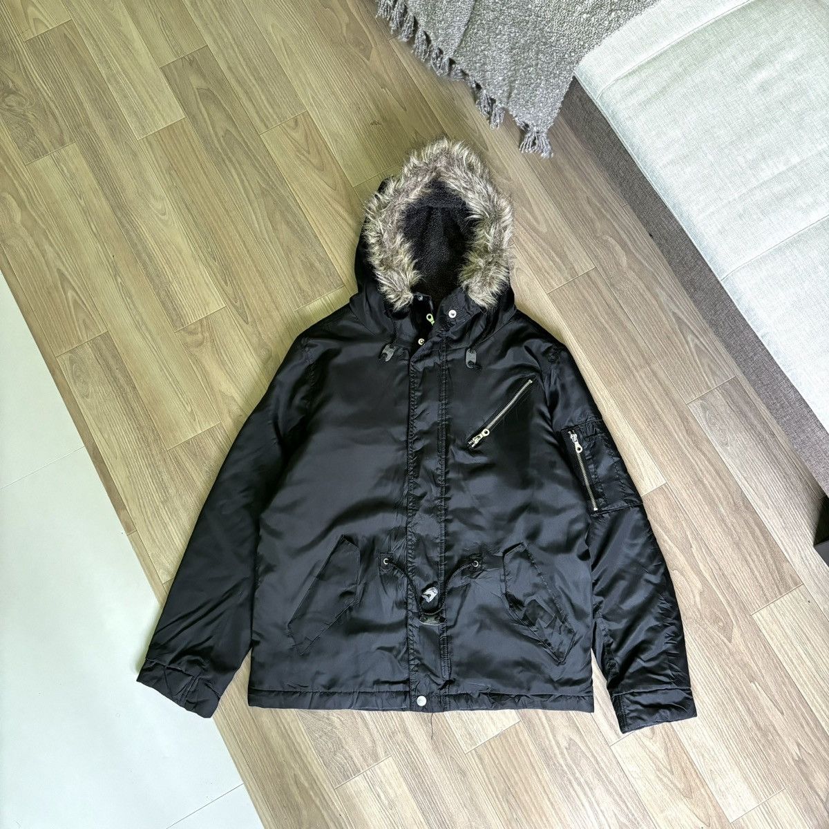 14th Addiction × Hysteric Glamour × Japanese Brand panaspur fur jacket puffer ifsixwasnine lgb style y2k Size US L / EU 52-54 / 3 - 3 Thumbnail