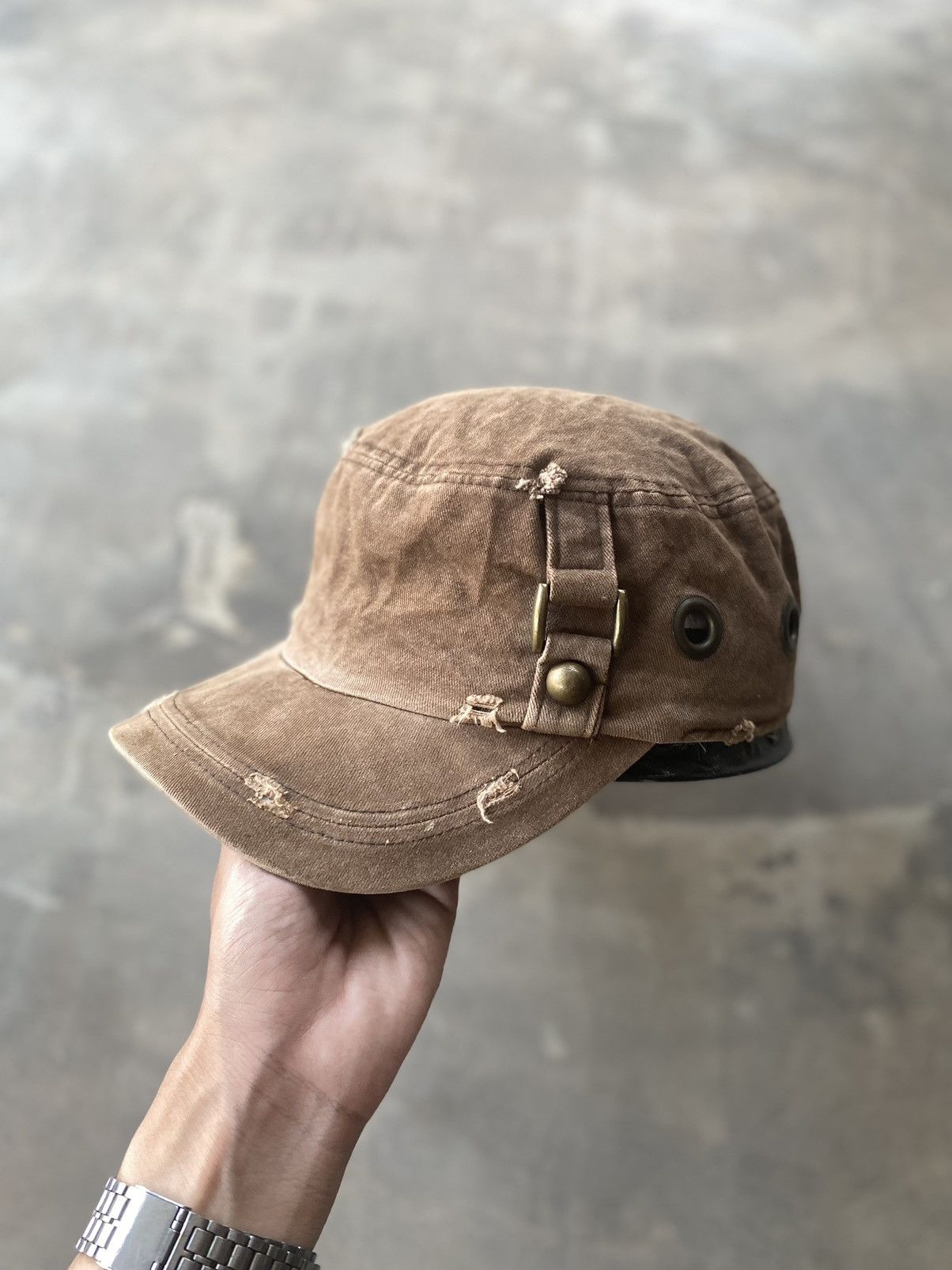 Japanese Brand STUDDED PATROL CADET CAP Size ONE SIZE - 4 Thumbnail