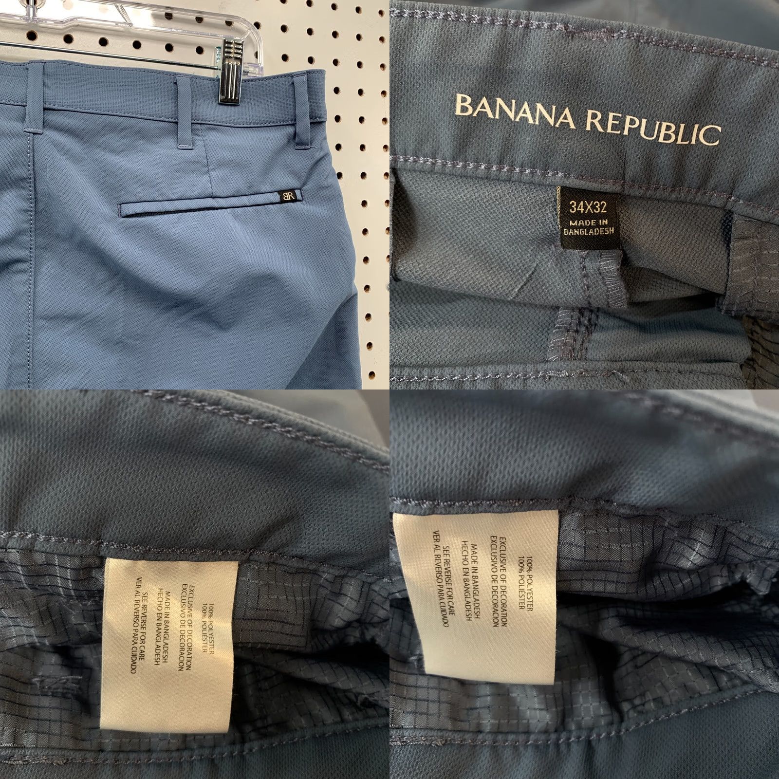 Banana Republic Banana Republic Chino Pants Mens Size 34x32 Slim Blue Casual Business Shirt Pants? Size US 34 / EU 50 - 9 Thumbnail