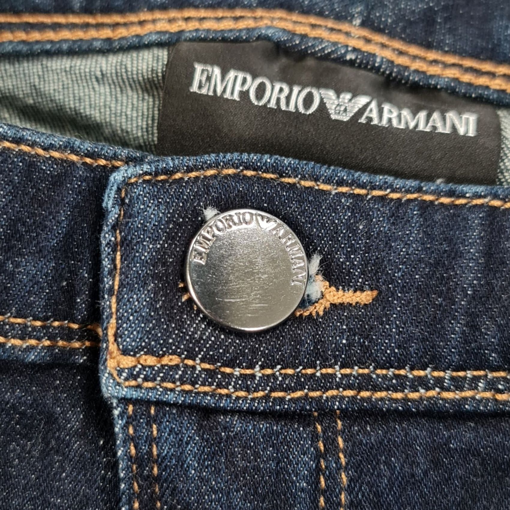 Armani Exchange Emporio Exchange Jeans J28 Blue W25 Skinny Fit Mid Rise Stretch Denim Womens Jeans Skinny 5-Pocket Logo City Classic Designer Elegant Womens Size 42" / US 20 - 5 Thumbnail