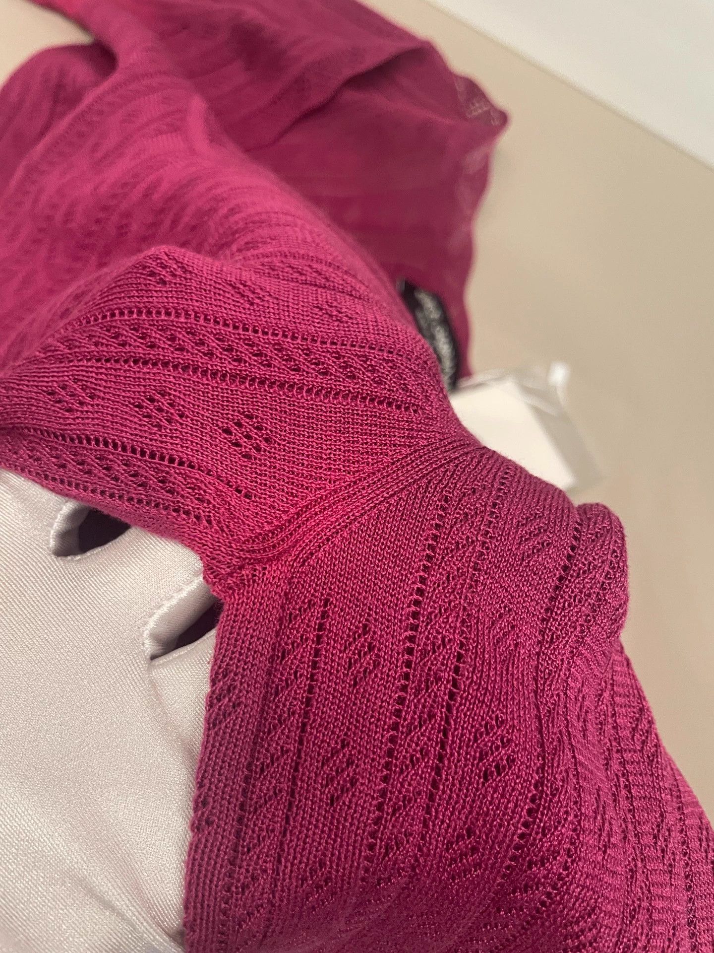 Dolce & Gabbana Dolce & Gabbana Fuchsia Cotton Tee No Wash/Sz Tag Size L / US 10 / IT 46 - 9 Thumbnail