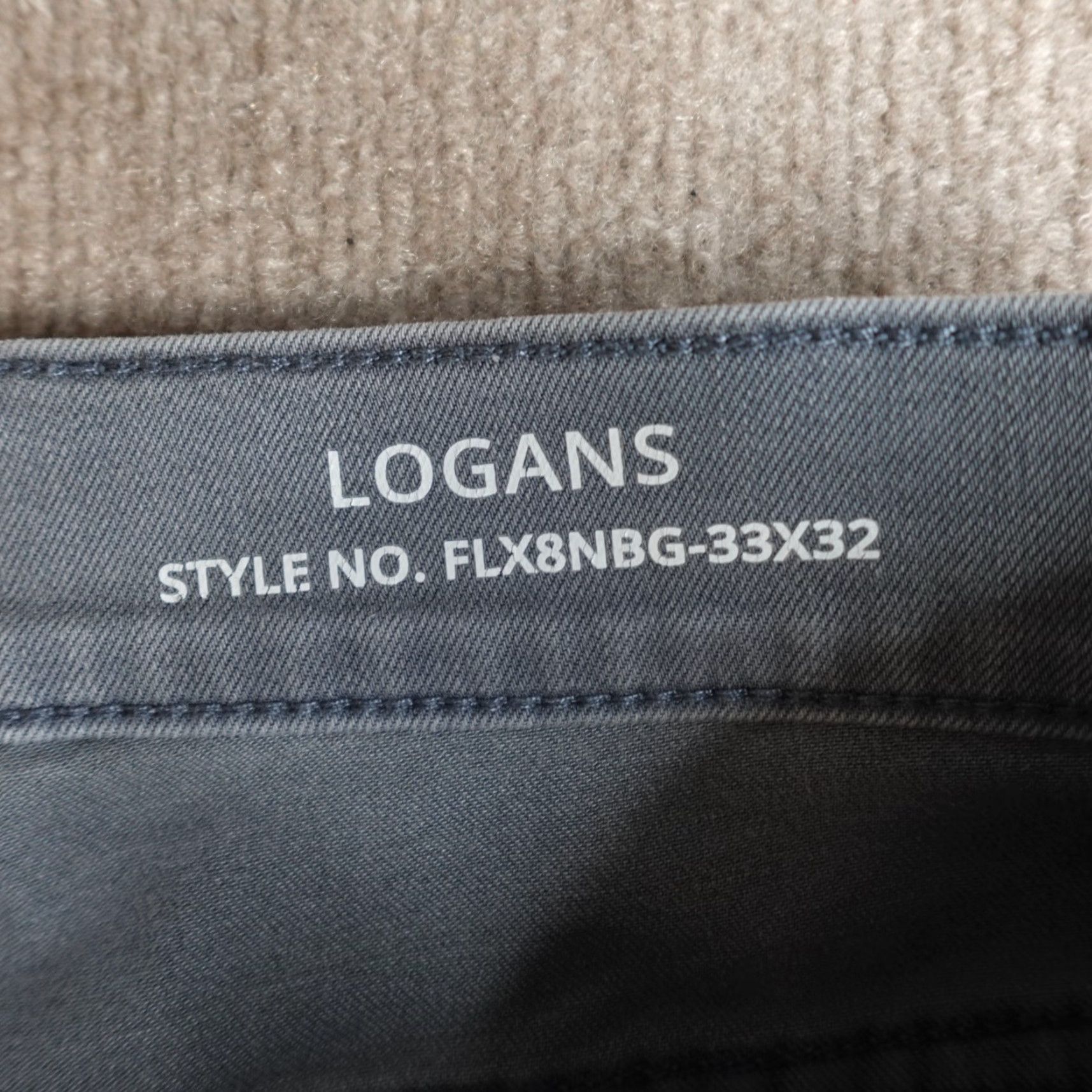 Vintage Mugsy Jeans 33 x 31 Blue Solid Logans Jeans Men 34 31 Regular Cotton Blend Denim Straight Button Fly Pocketed Shirt? Size US 34 / EU 50 - 2 Thumbnail
