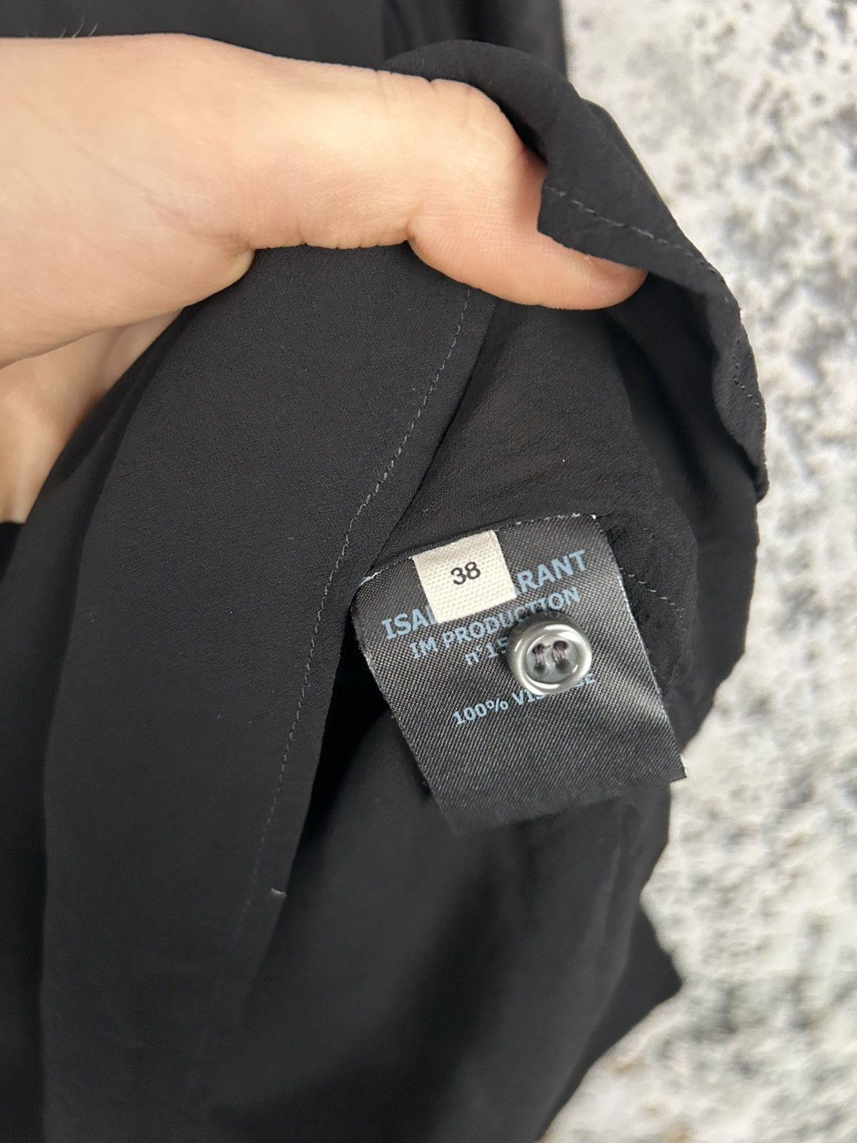 Isabel Marant Etoile Isabel Marant Etoile Black Viscose Blouses Avantgarde Grunge Size XS / US 0-2 / IT 36-38 - 4 Thumbnail