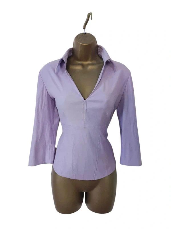 Vintage Vintage 3/4 sleeved top Size L / US 10 / IT 46 - 1 Thumbnail