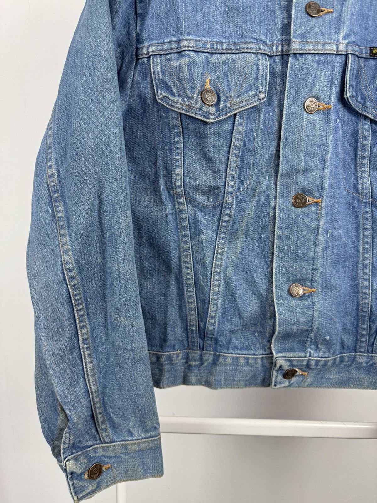 Wrangler Vintage Rare Wrangler Range Denim Jeans Jacket Union Made Size US M / EU 48-50 / 2 - 3 Thumbnail