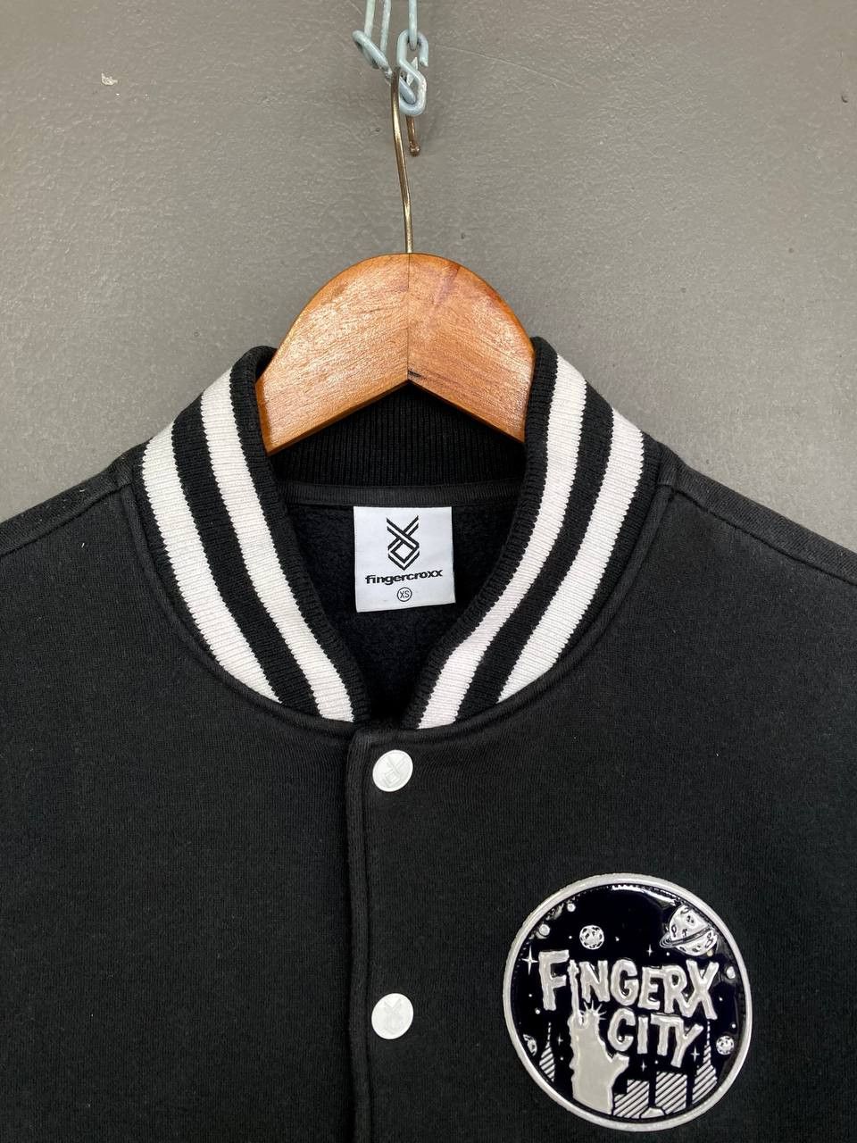 Fingercroxx Fingercroxx City Patched Sleeves Varsity Jacket Size US XS / EU 42 / 0 - 3 Thumbnail