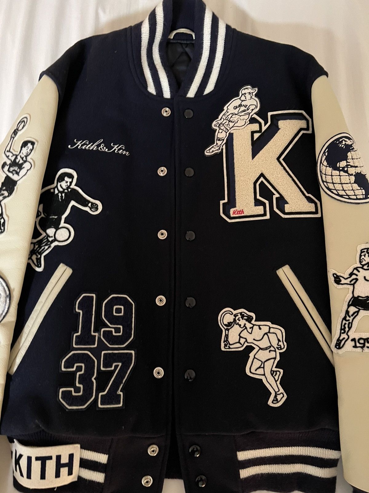 Kith Russell Athletic CUNY Queens College Golden Bear Jacket