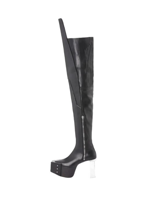 Rick Owens Rick Owens - S/S 21 - Shielded Kiss Beveled Platform Boots Size US 7 / IT 37 - 1 Preview