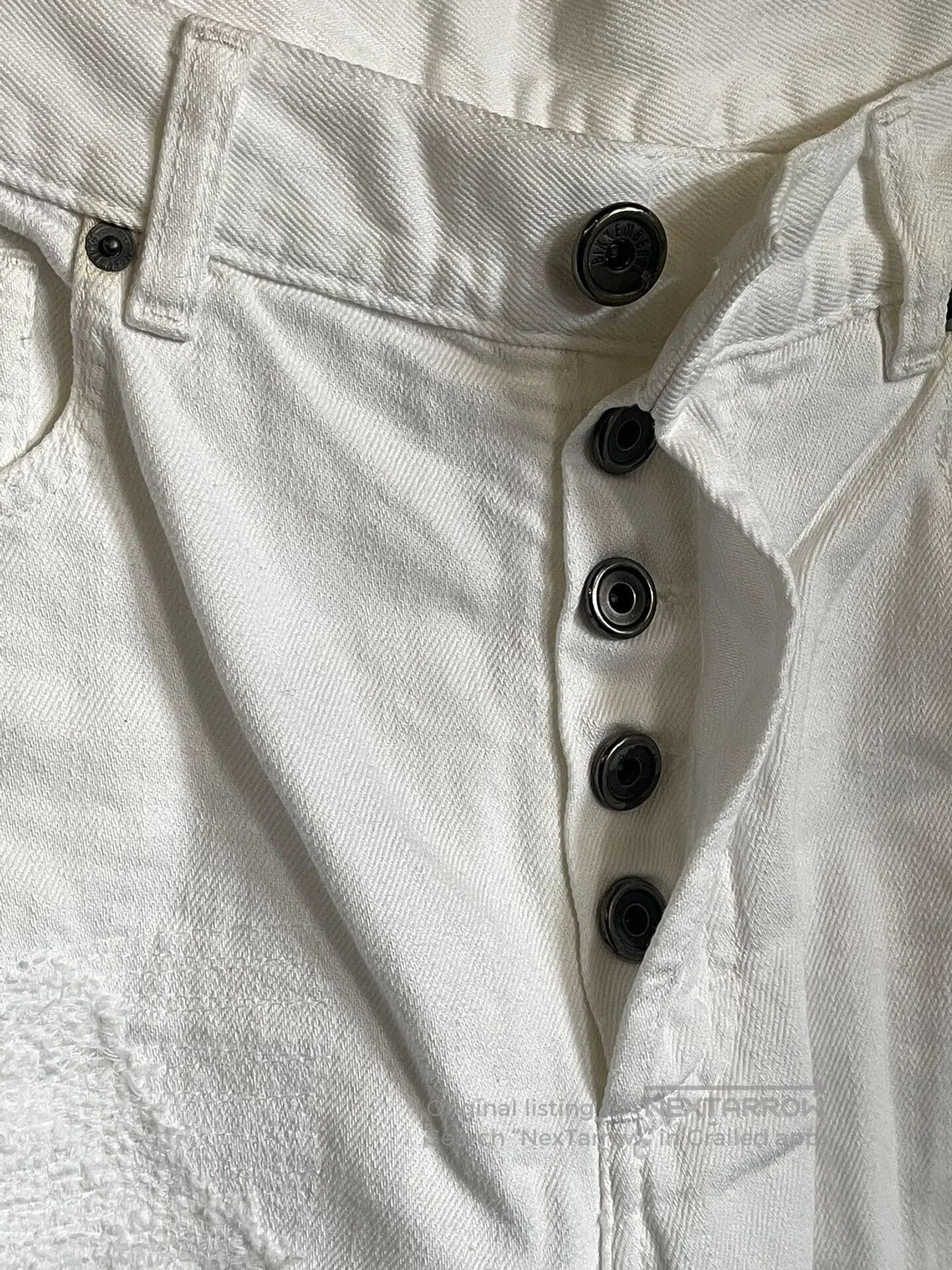 Dirk Bikkembergs Dirk Bikkembergs White Denim Pants. Size US 33 - 4 Thumbnail