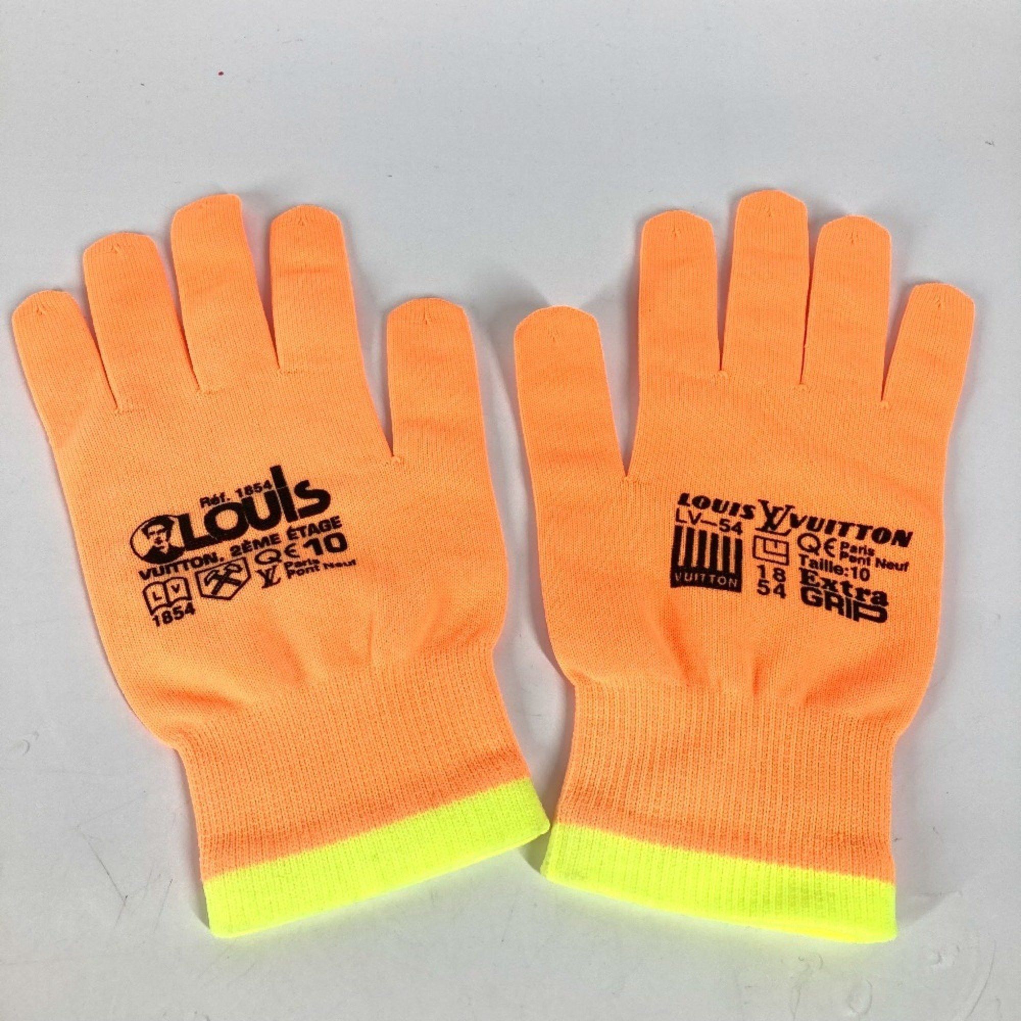 Louis Vuitton LOUIS VUITTON MP2371 Gon RGB Gloves Work Nylon Polyurethane Men's Orange Size ONE SIZE - 1 Thumbnail