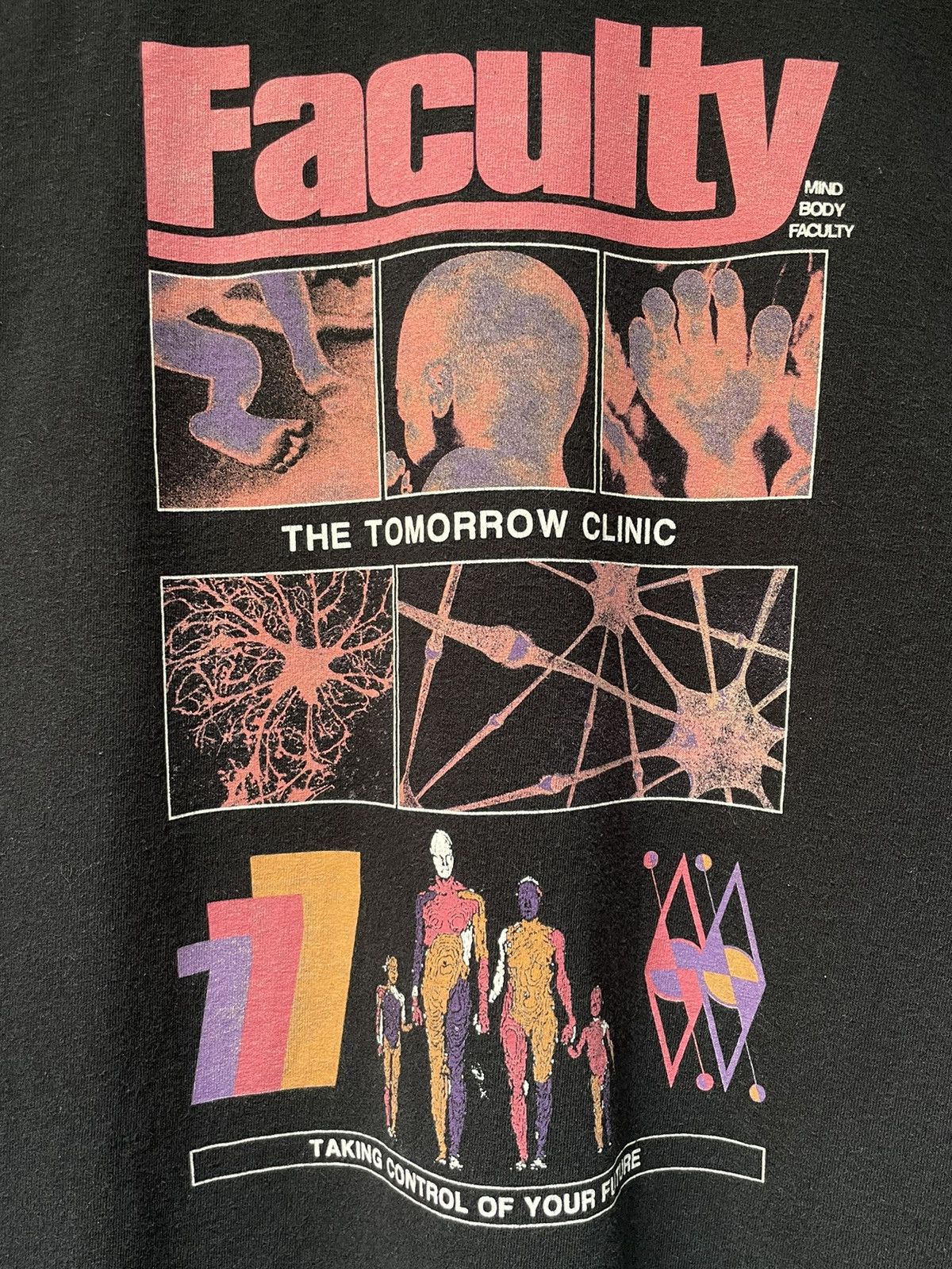 Japanese Brand Vintage Agora Faculty Mind Body Long Sleeve Full Print RARE Size US L / EU 52-54 / 3 - 7 Thumbnail