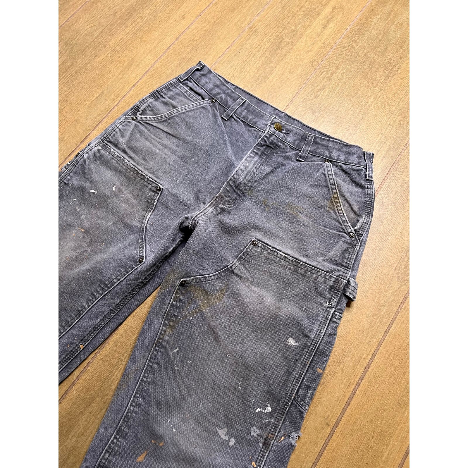Carhartt Carhartt B139 GVL Gray Dungaree Double Knee Pants 32x32 Size US 32 / EU 48 - 11 Thumbnail