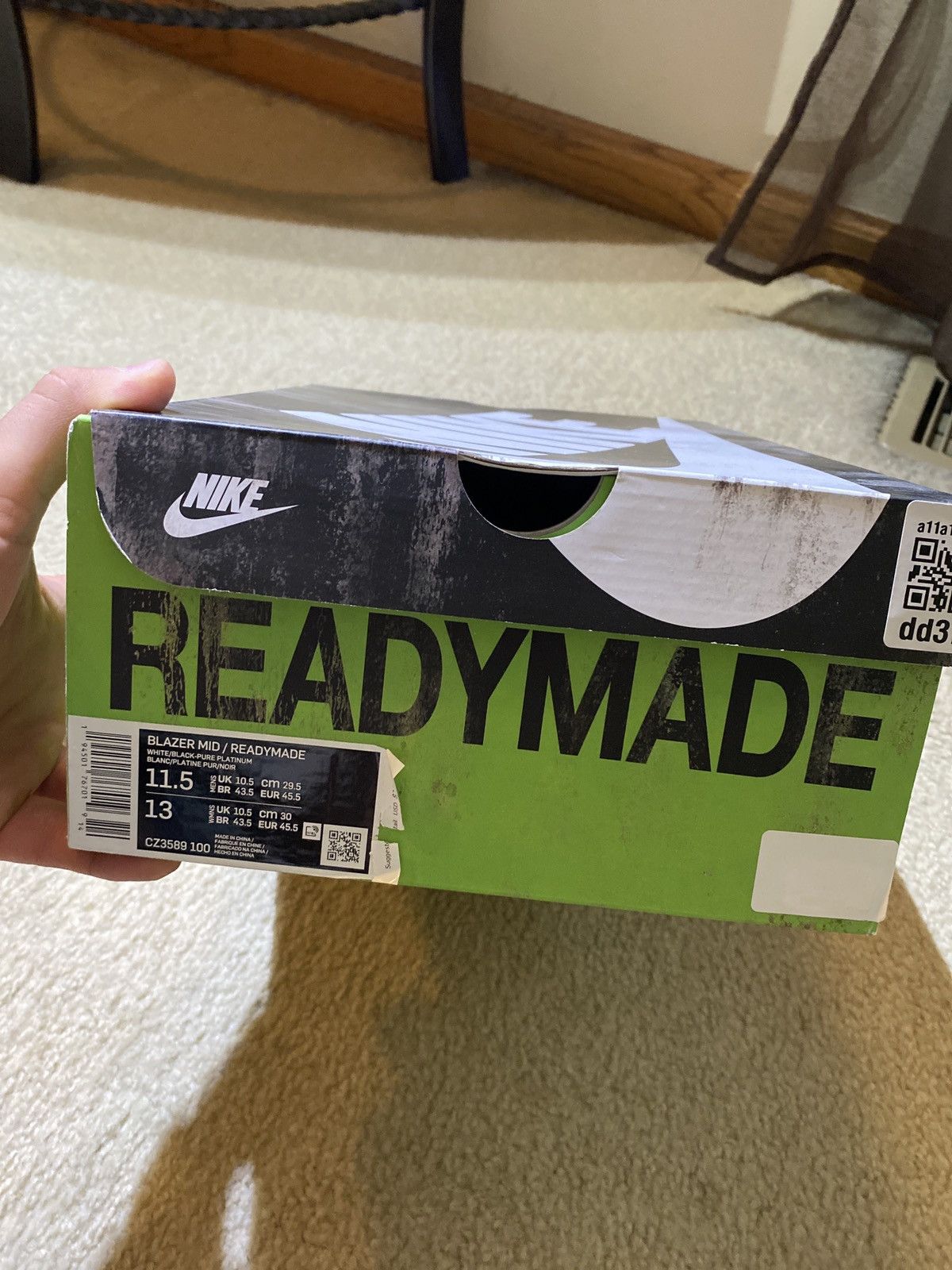 Nike × READYMADE Nike Blazer Mid x READYMADE Size US 11.5 / EU 44-45 - 8 Thumbnail