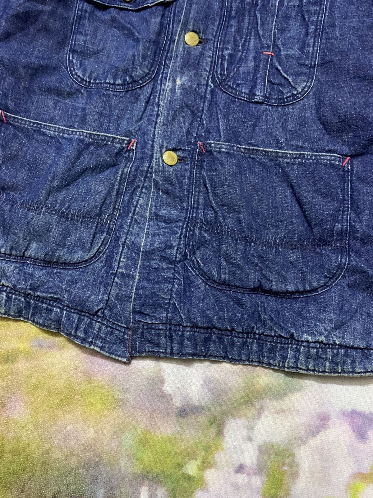 Sears Vintage 50’s HERCULES SEARS Chore Blanket Lined Denim Jacket Size US S / EU 44-46 / 1 - 8 Thumbnail