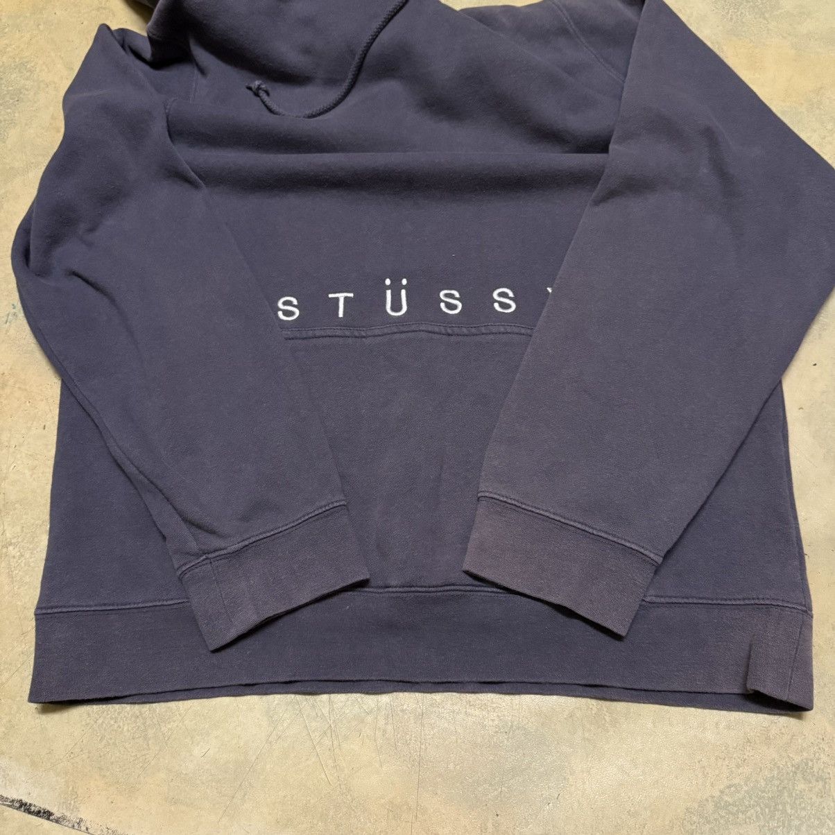 Stussy Stussy Hoodie Big Logo Sun Faded Size US XL / EU 56 / 4 - 16 Thumbnail