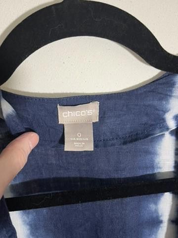 Chicos Chico's Navy Blue Tie-Dye Maxi Dress Size XS / US 0-2 / IT 36-38 - 2 Thumbnail