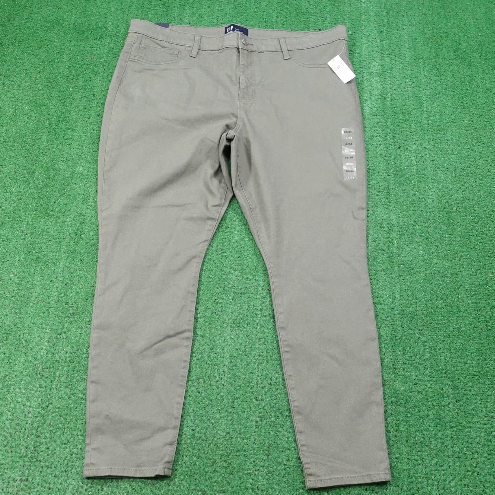 Gap Gap Favorite Jegging Pants Womens 18/34 Green Mid Rise Stretch Denim Size 40" / US 18 - 2 Thumbnail