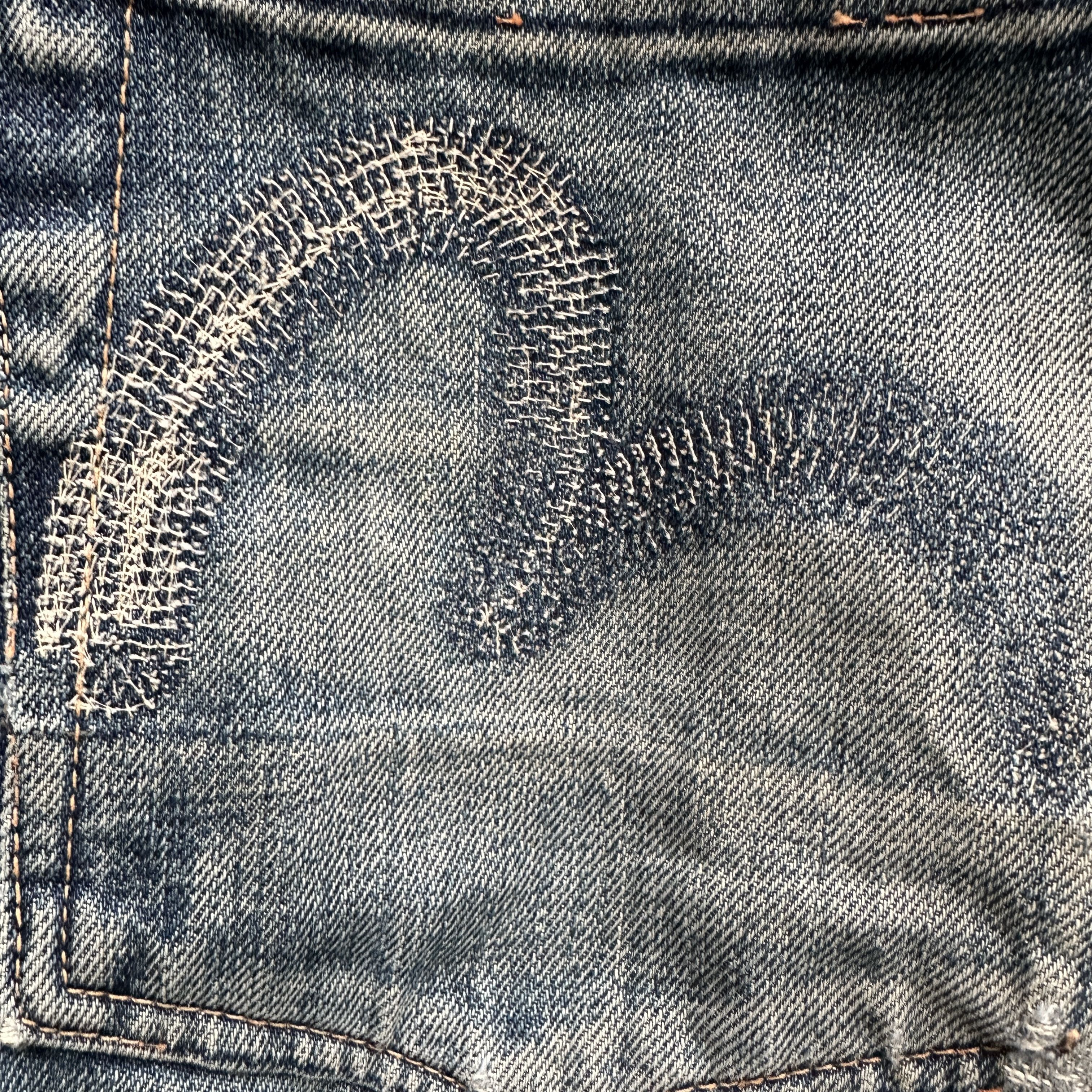 Evisu Buckle Back Thrashed No 2 2000s Selvedge seagulls back cinch Size US 34 / EU 50 - 23 Thumbnail