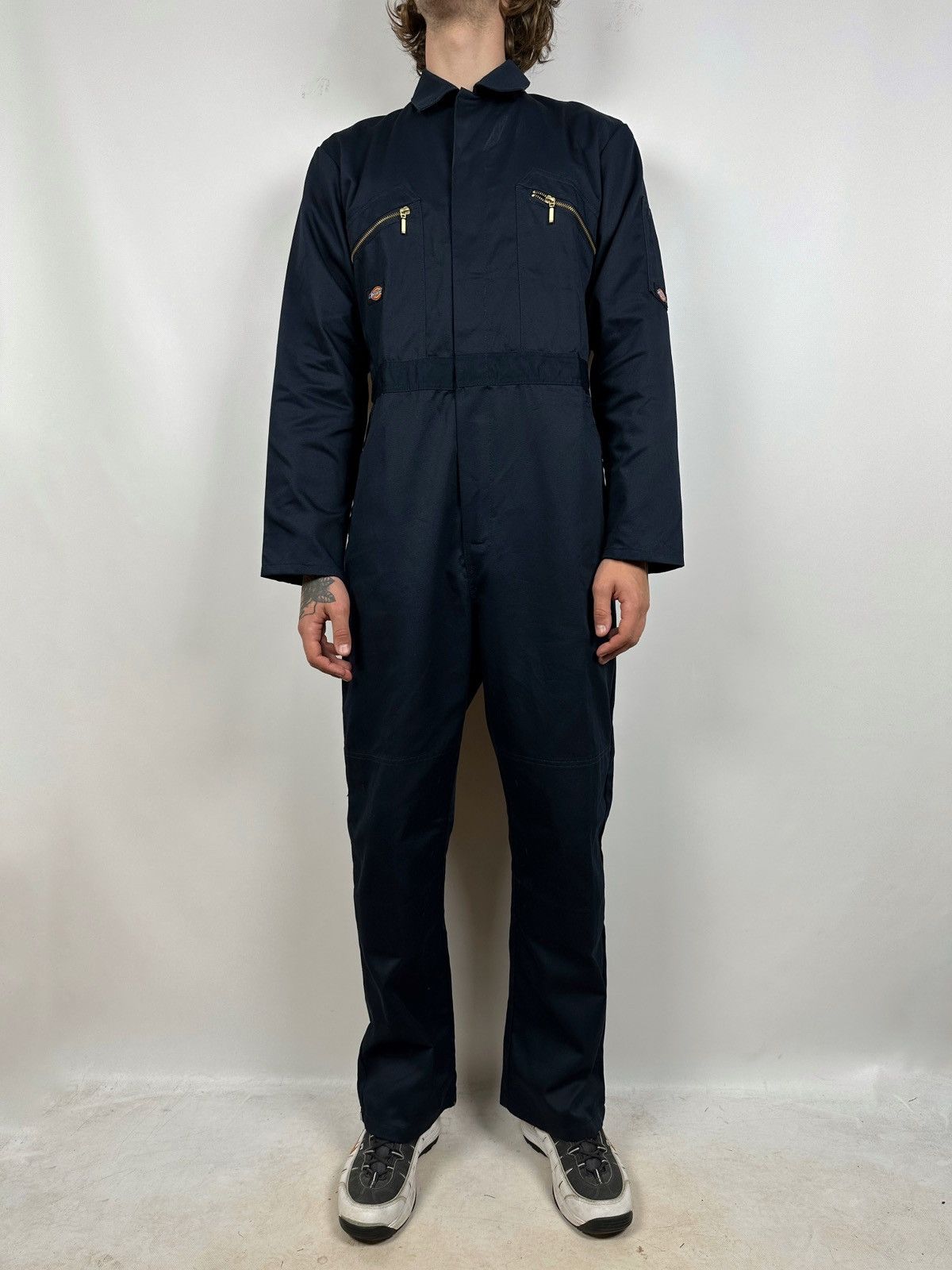 Dickies Vintage Dickies Navy Blue Coverall Overall Workers Jumpsuit Size US 32 / EU 48 - 1 Thumbnail