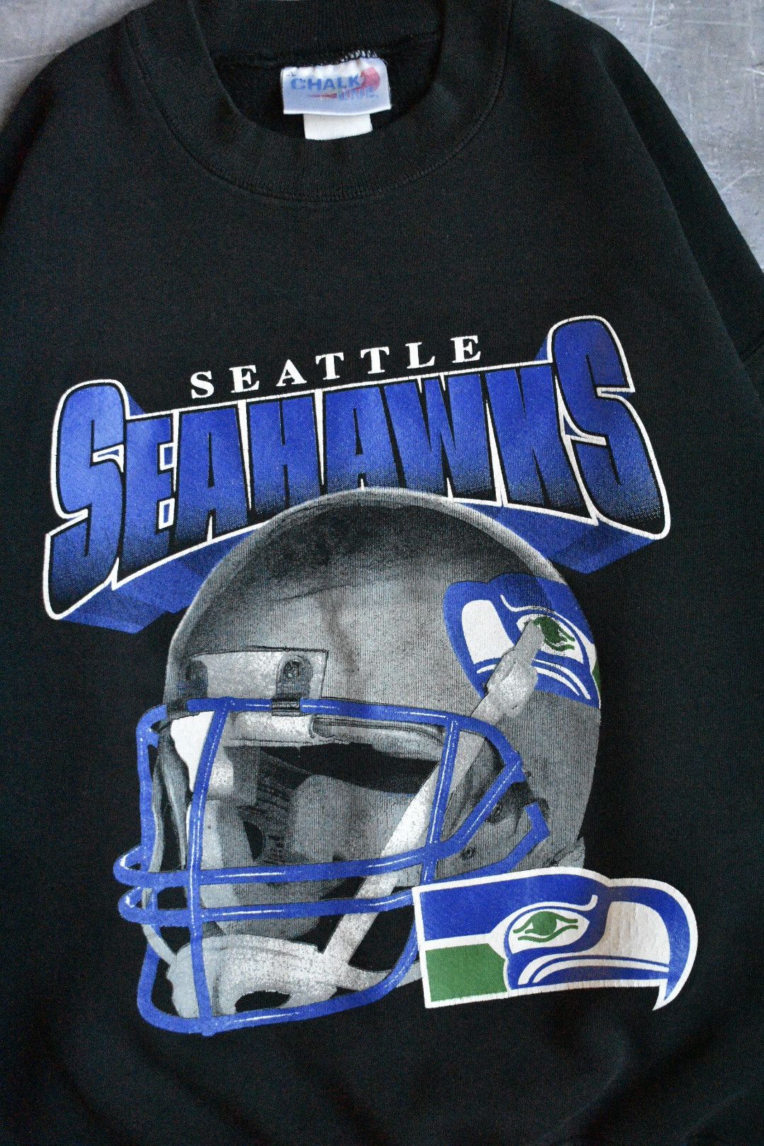 Chalk Line Vintage 90s Seattle Seahawks NFL X Chalk Line Sweatshirt (S) Size US S / EU 44-46 / 1 - 2 Thumbnail