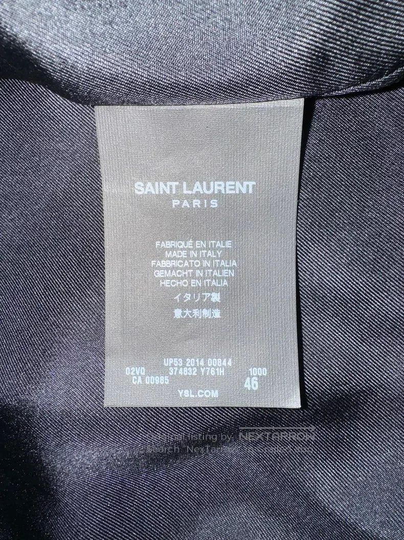 Saint Laurent Paris Saint Laurent Paris Black Sequin Beaded Embroidered Jacket Size US S / EU 44-46 / 1 - 8 Thumbnail