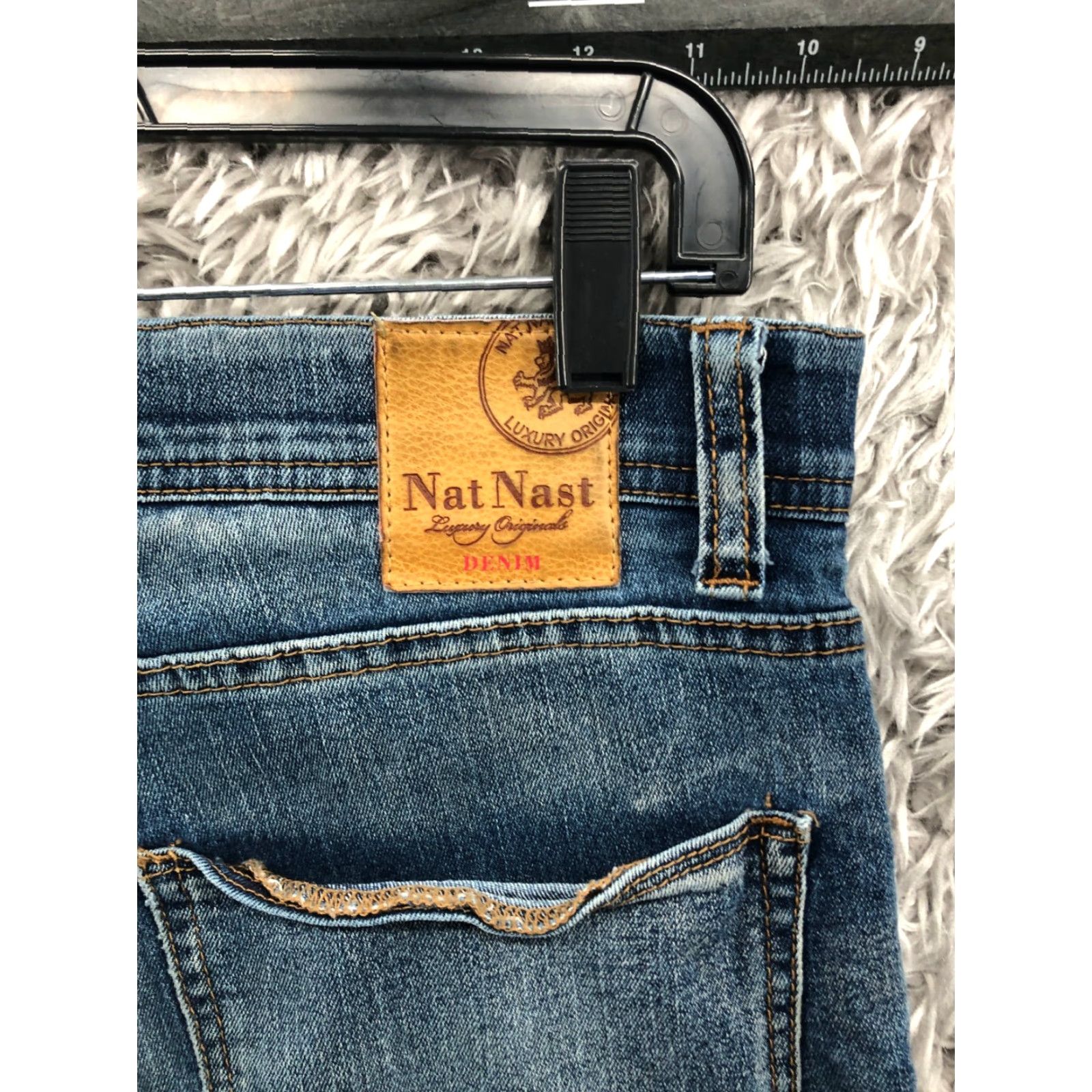 Nat Nast Nat Nast Jeans Size 30x30 Mens Mid Rise Straight Blue Denim Stretch Jeans Size US 30 / EU 46 - 7 Thumbnail