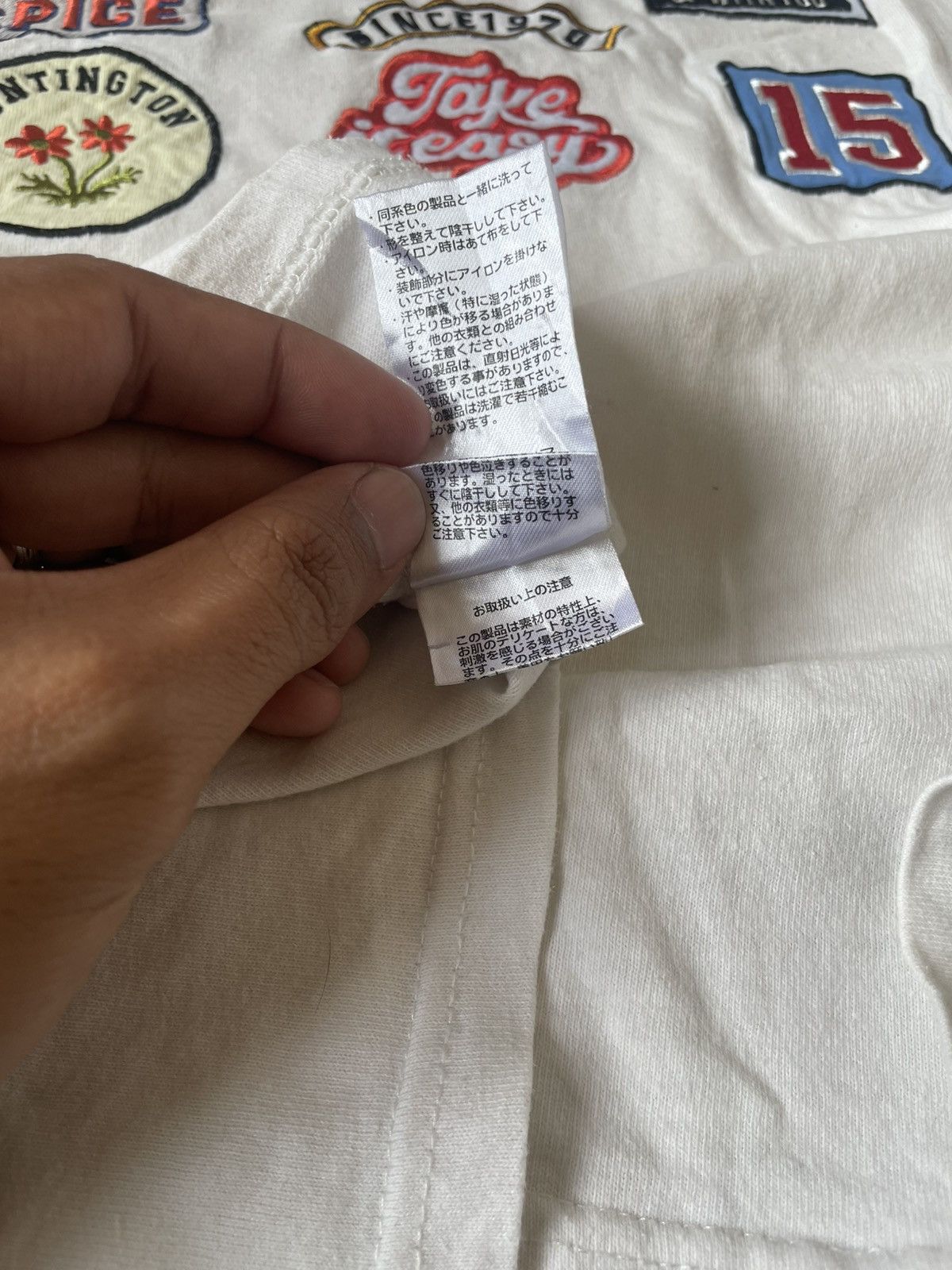 Japanese Brand × RAGEBLUE RAGEBLUE WHITE PATCH T-SHIRT Size L / US 10 / IT 46 - 8 Thumbnail
