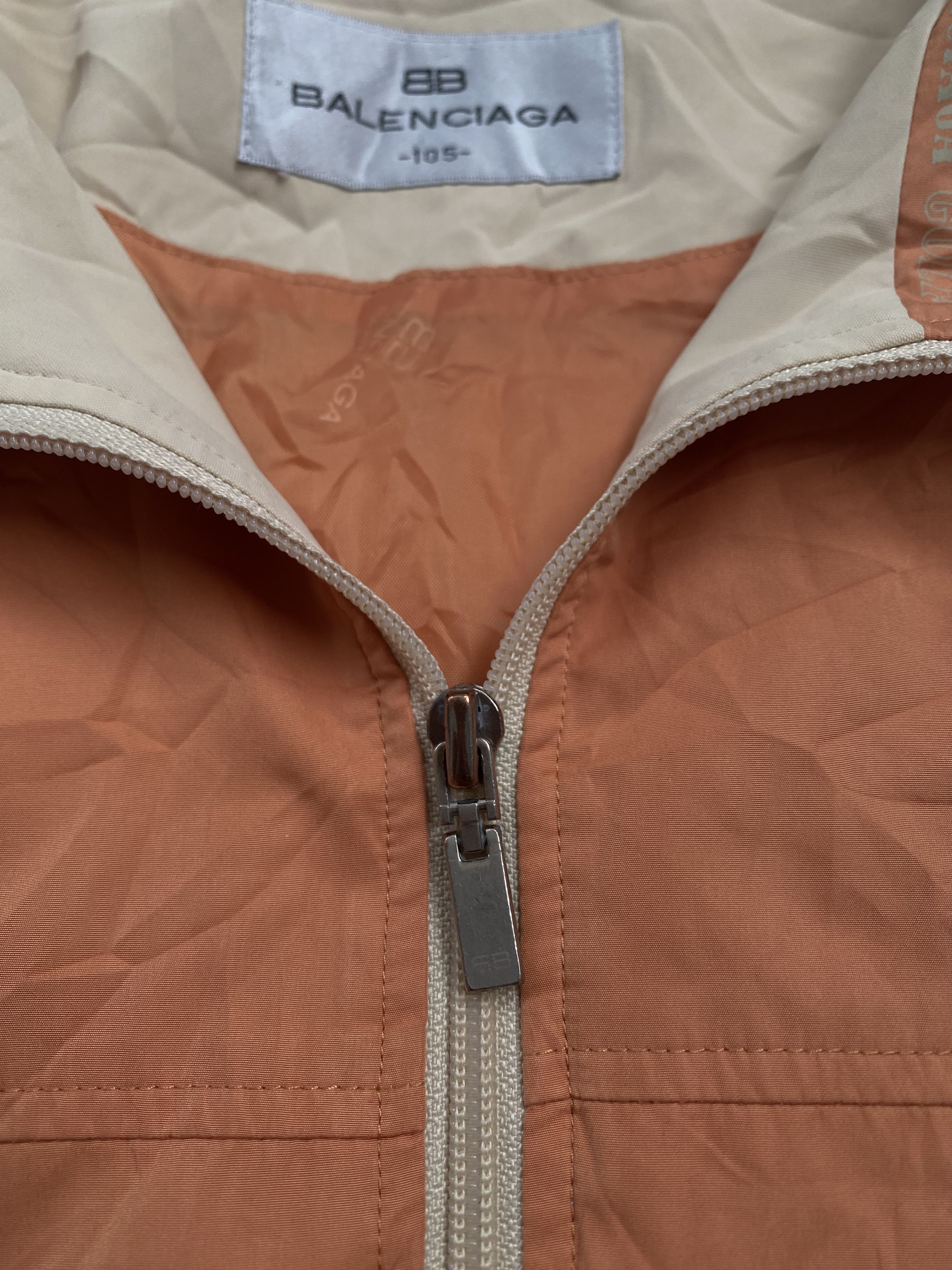 Balenciaga Vintage 90s Balenciaga Spellout Track Jacket Size US L / EU 52-54 / 3 - 4 Thumbnail